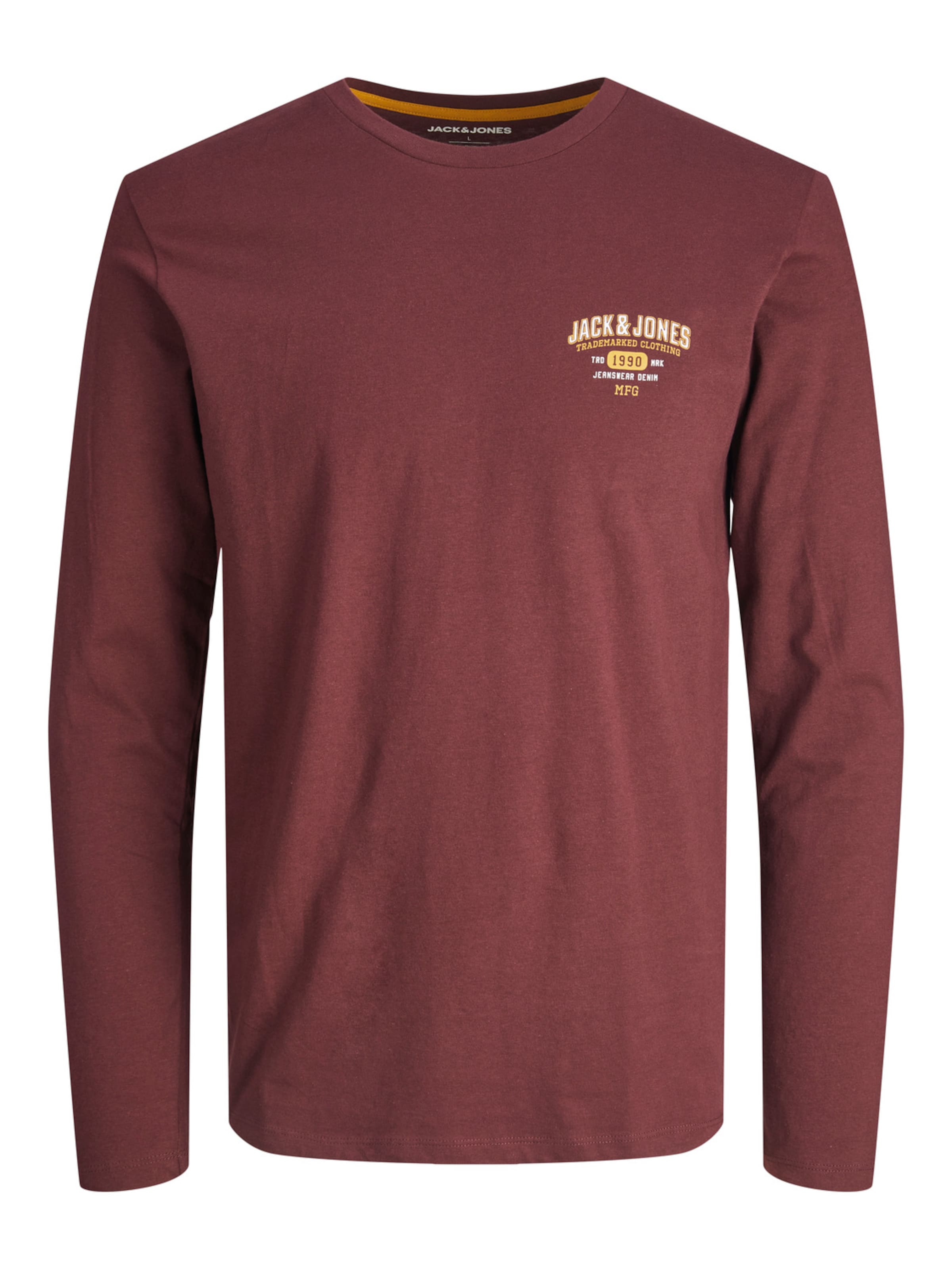 Jack & Jones Plus T-Shirt 'stamp' 4XL Rouge