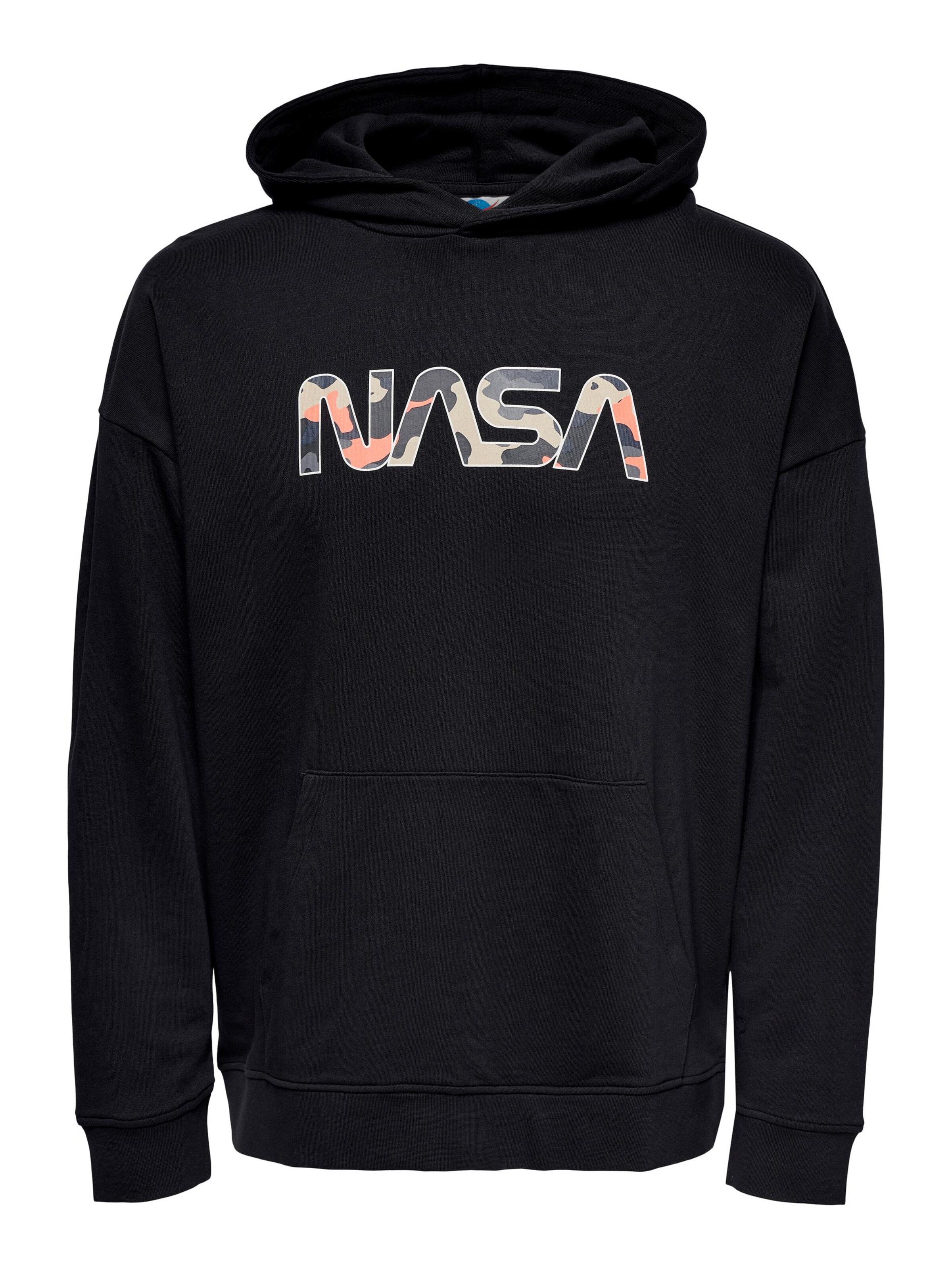 Only & Sons Sweat-Shirt 'nasa' L Noir
