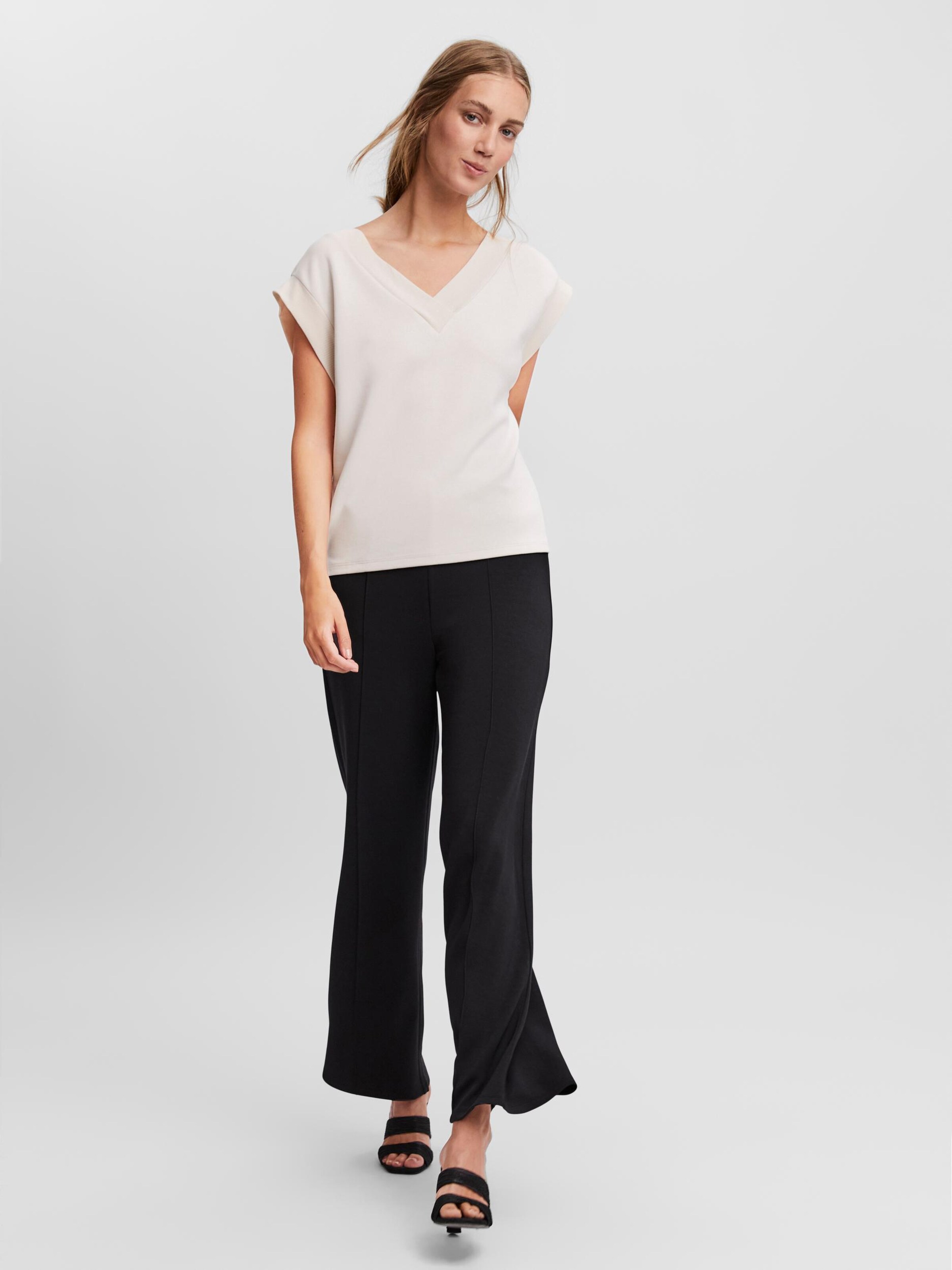 Vero Moda T-Shirt 'silky' L Gris