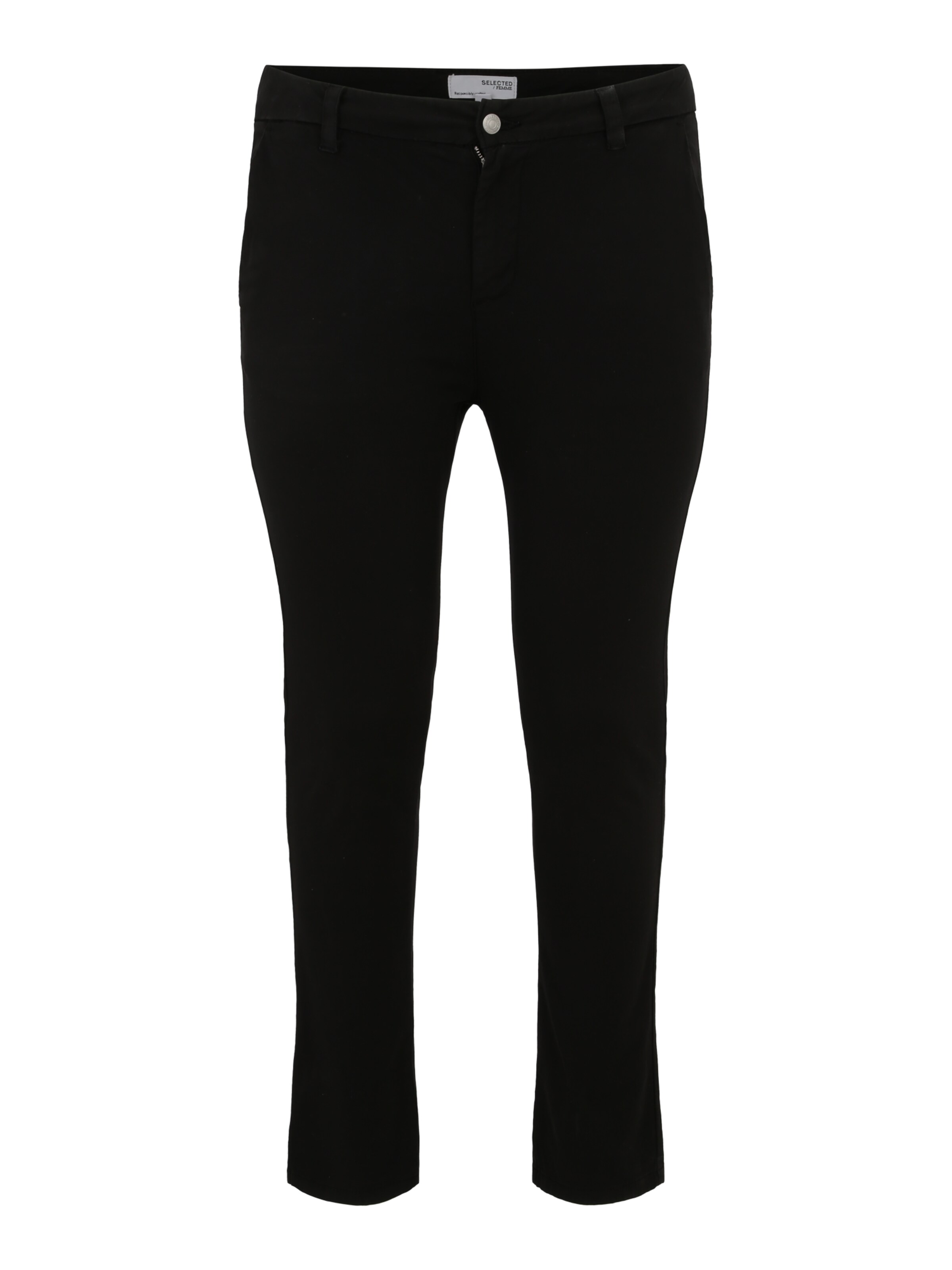 Selected Femme Curve Pantalon Chino 'miley' 44 Noir
