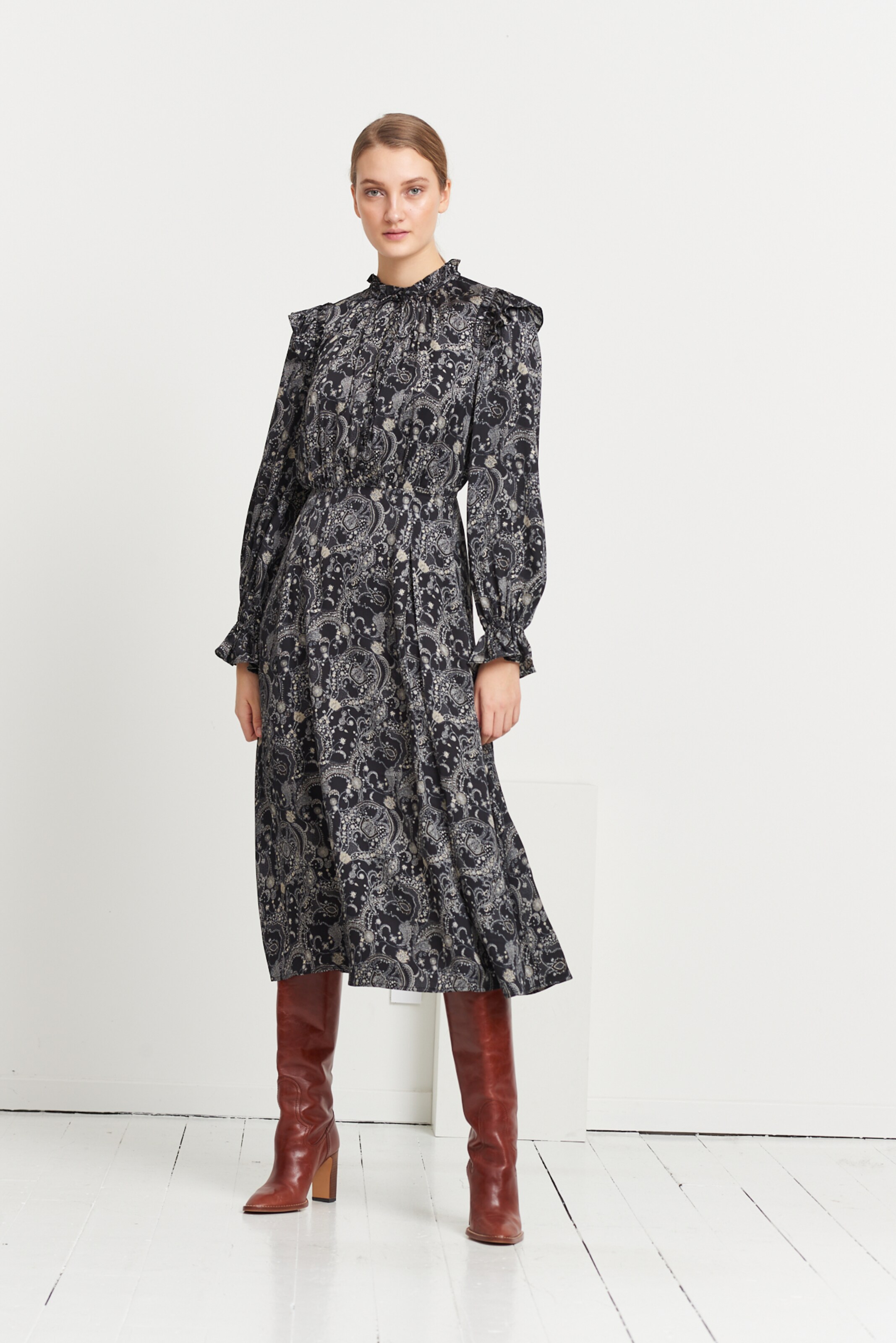 Bruuns Bazaar Robe 'becca Ellis' 34 Noir