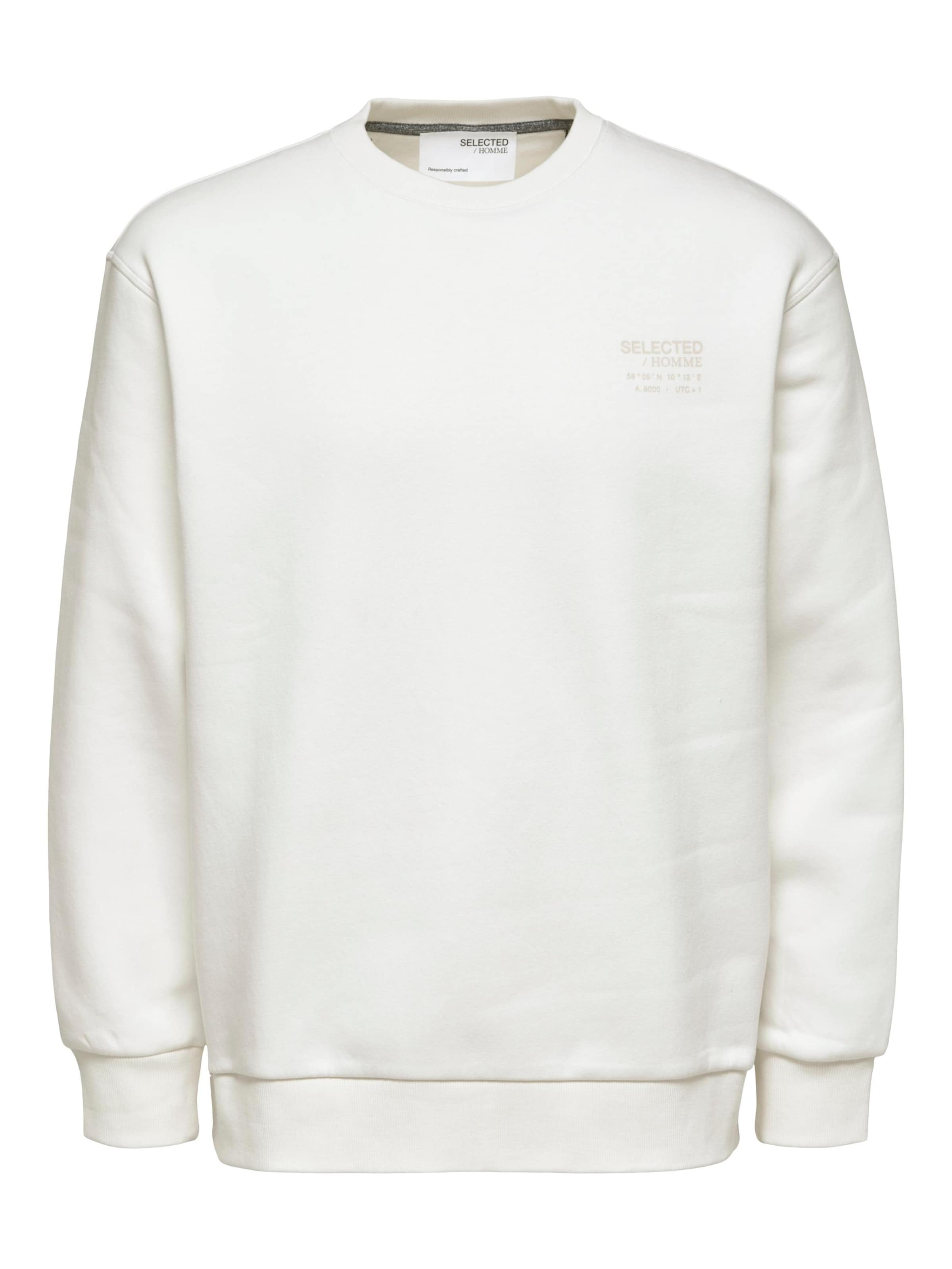Selected Homme Sweat-Shirt 'arvid' L Blanc