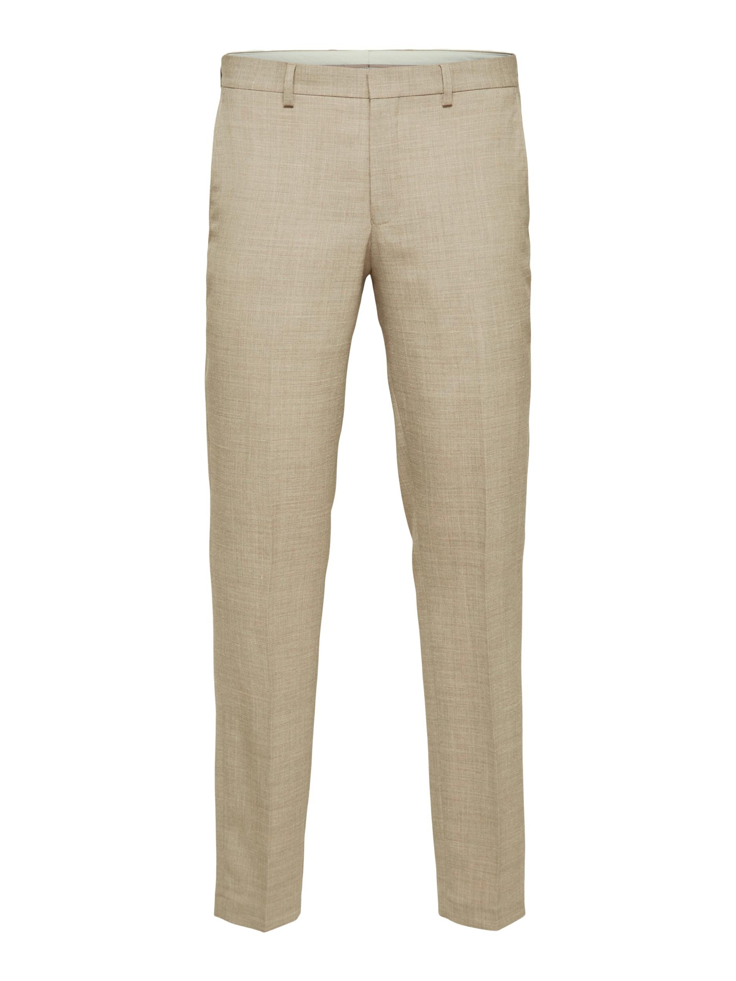 Selected Homme Pantalon À Plis 58 Beige