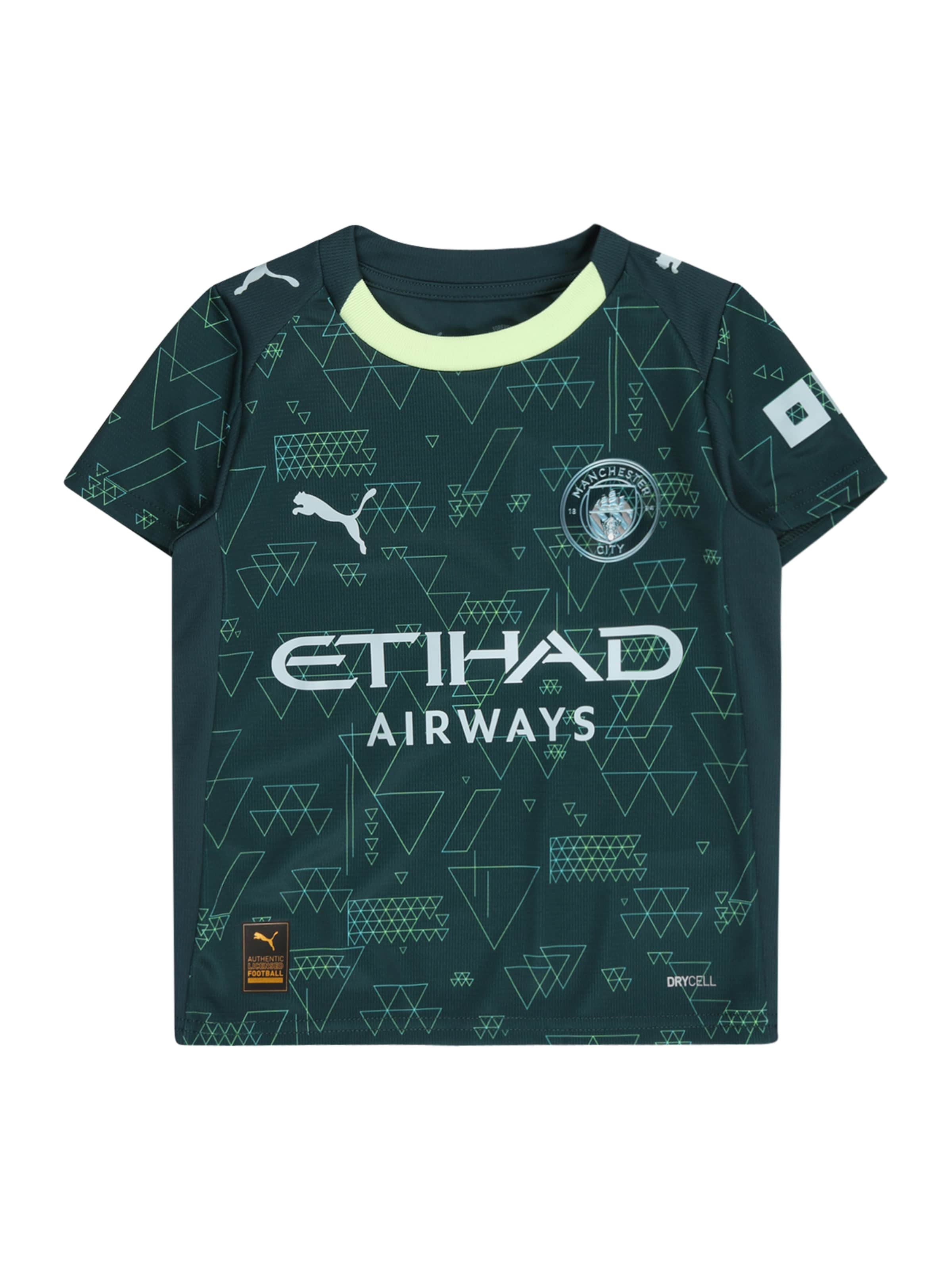 PUMA Funkcionális felső 'Manchester City 25/26 Viertes' mdchen zöld 128