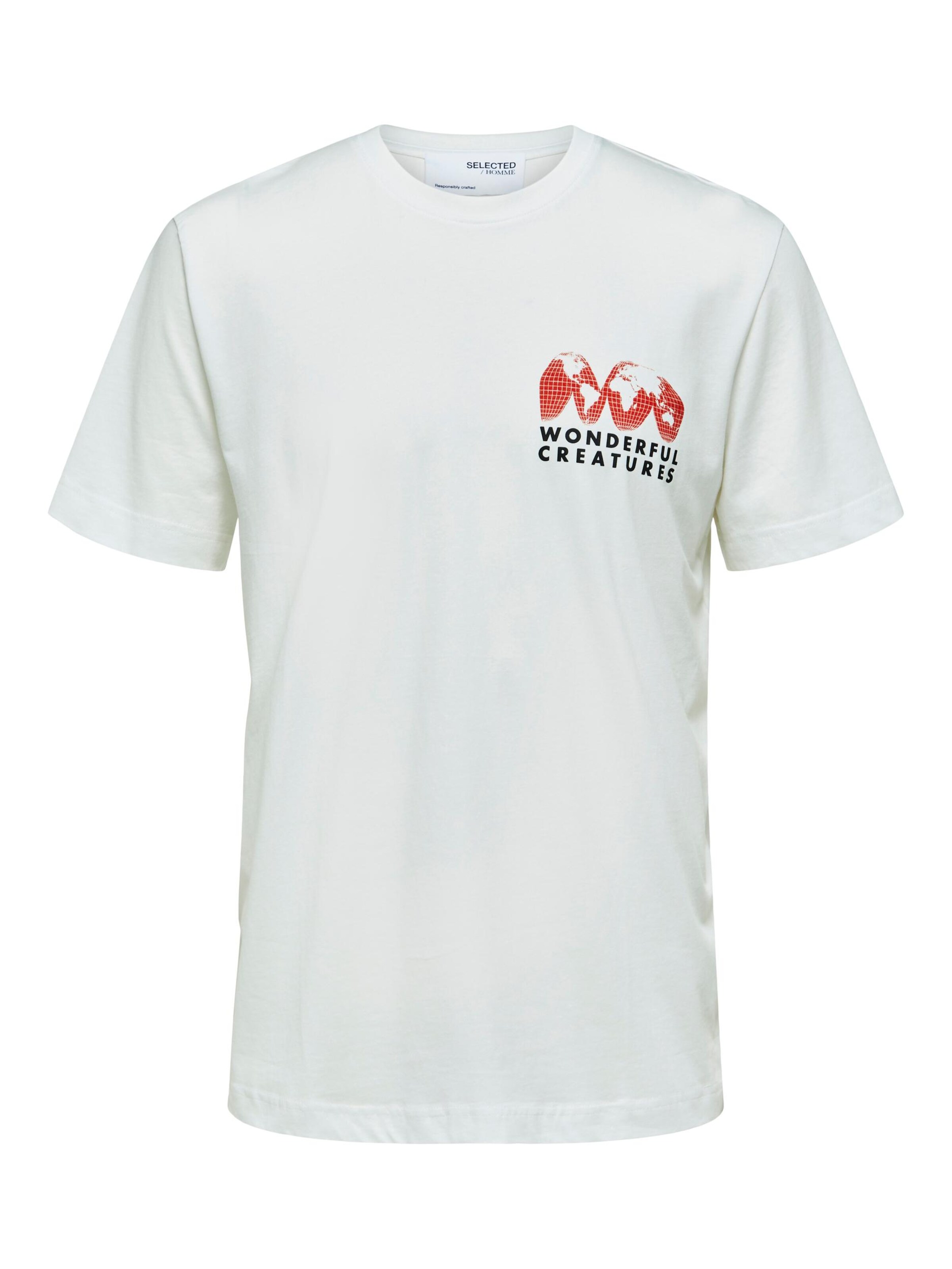 Selected Homme T-Shirt 'joey' S Blanc