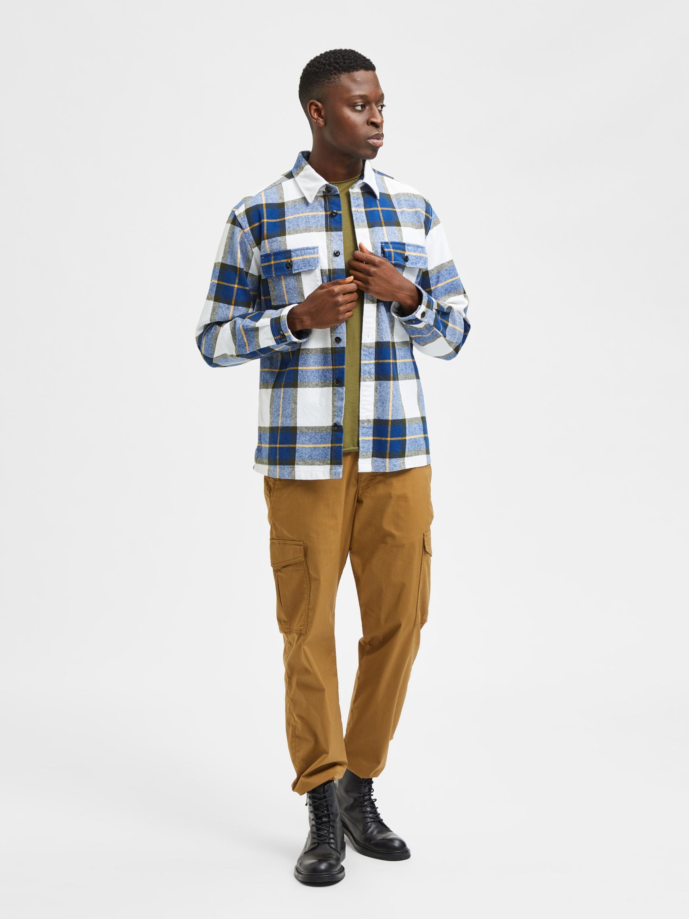 Selected Homme Chemise 'jax' S Bleu