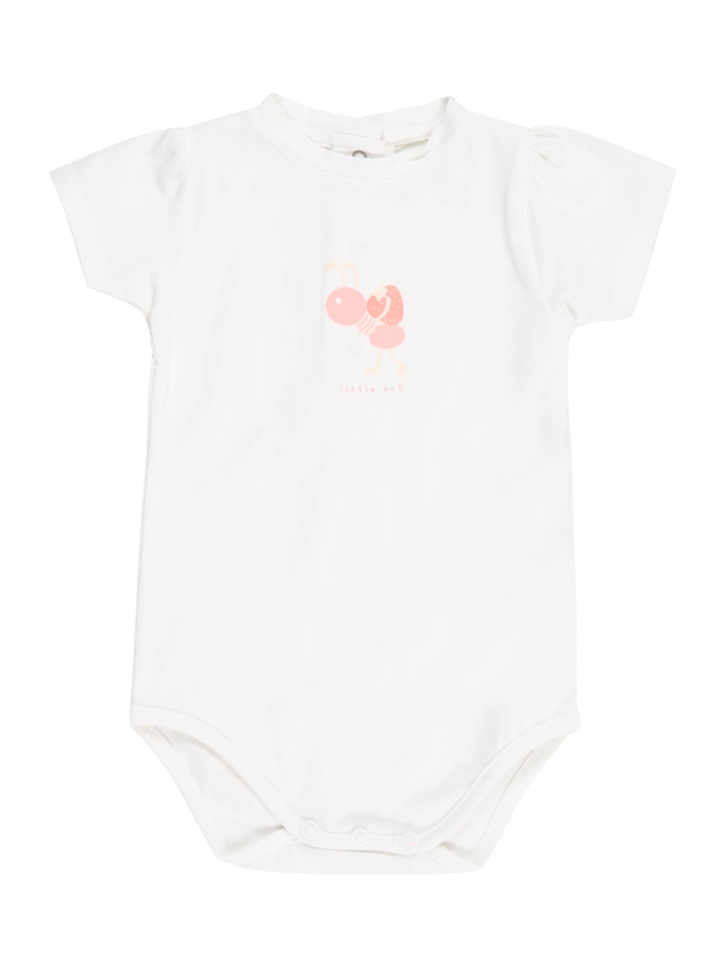 KNOT Salopetă/Body 'Little Ant' mdchen alb 62