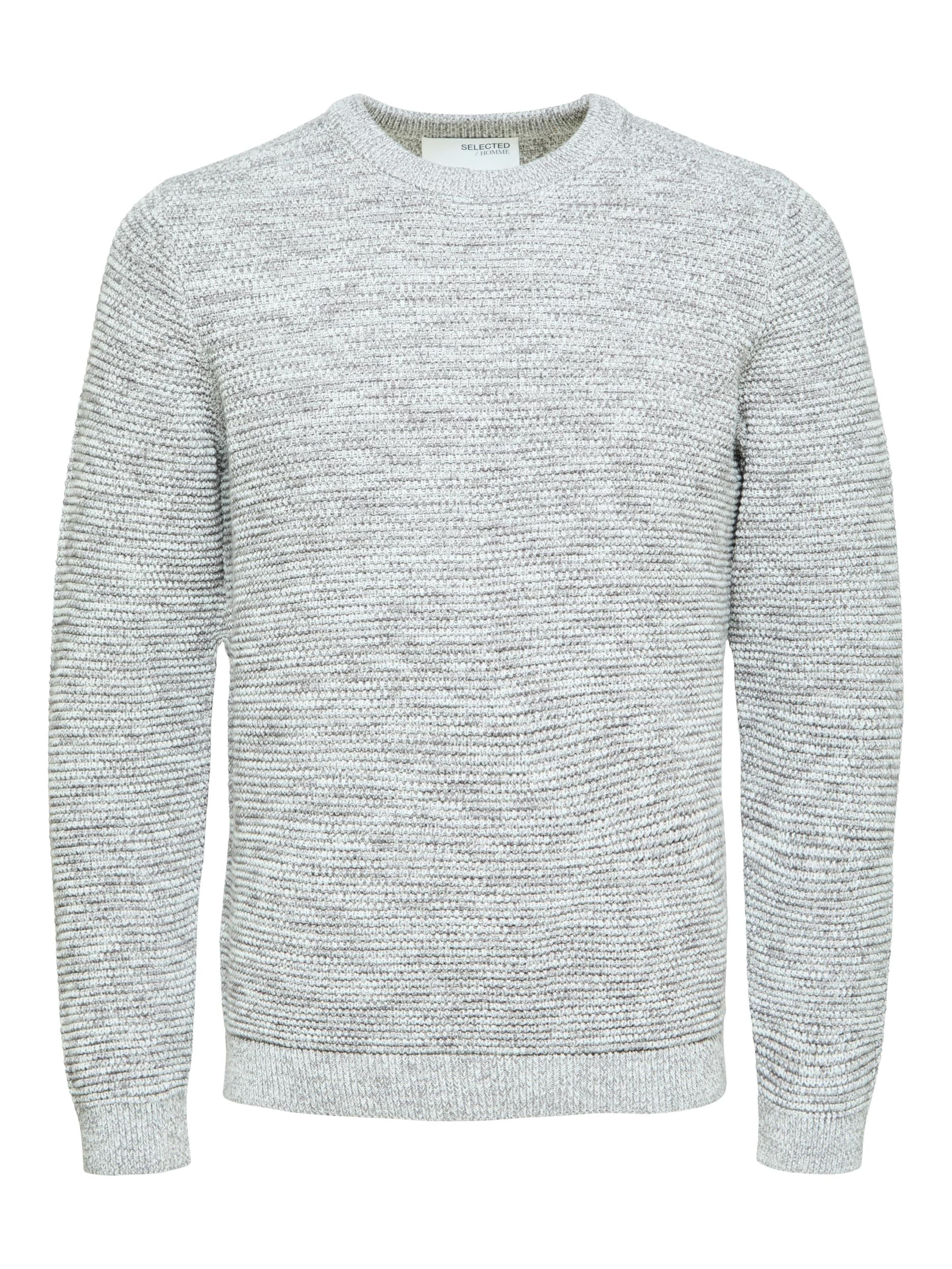 Selected Homme Pull-Over S Gris