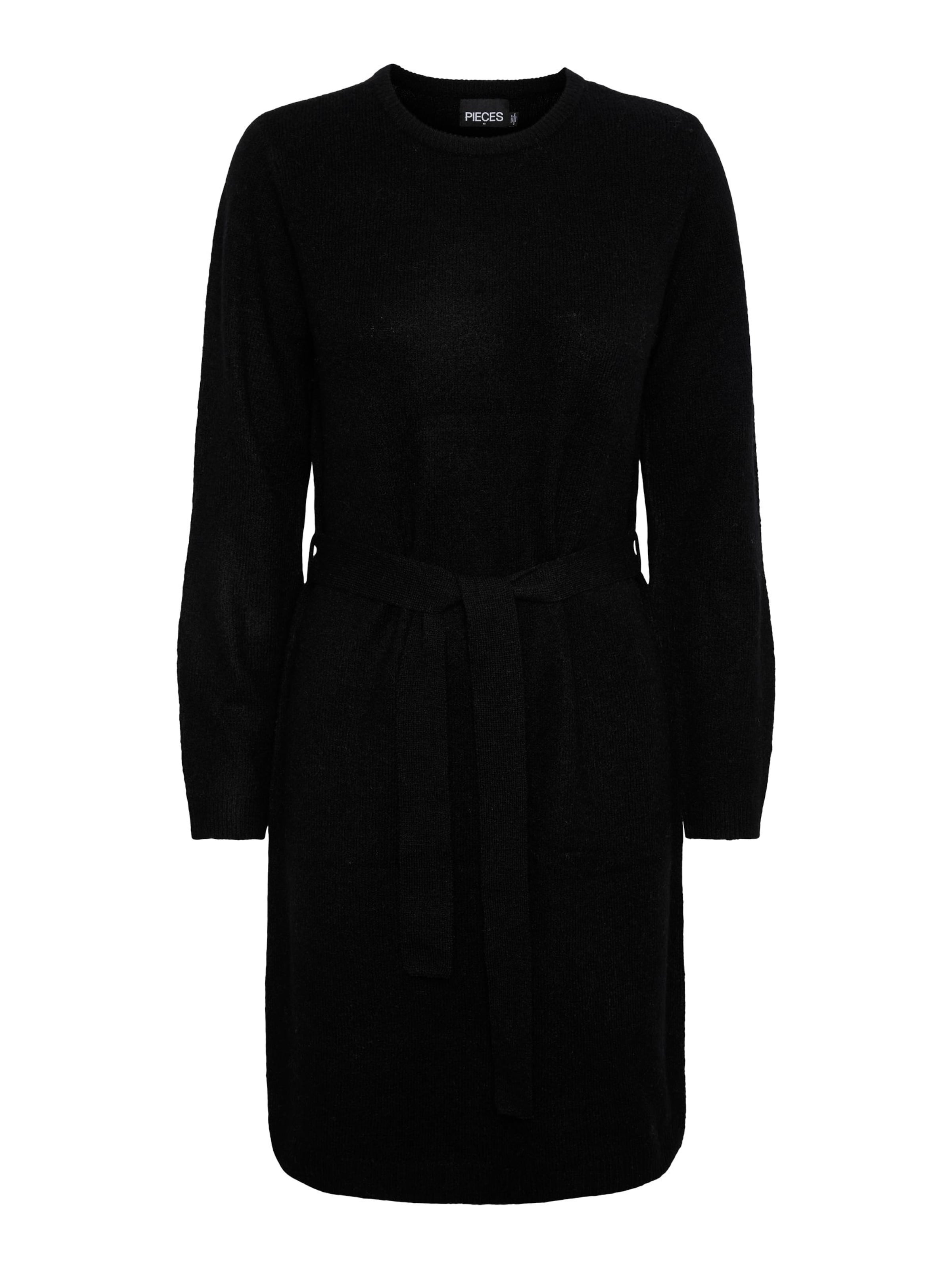 PIECES Rochie tricotat 'Juliana' femei negru xs
