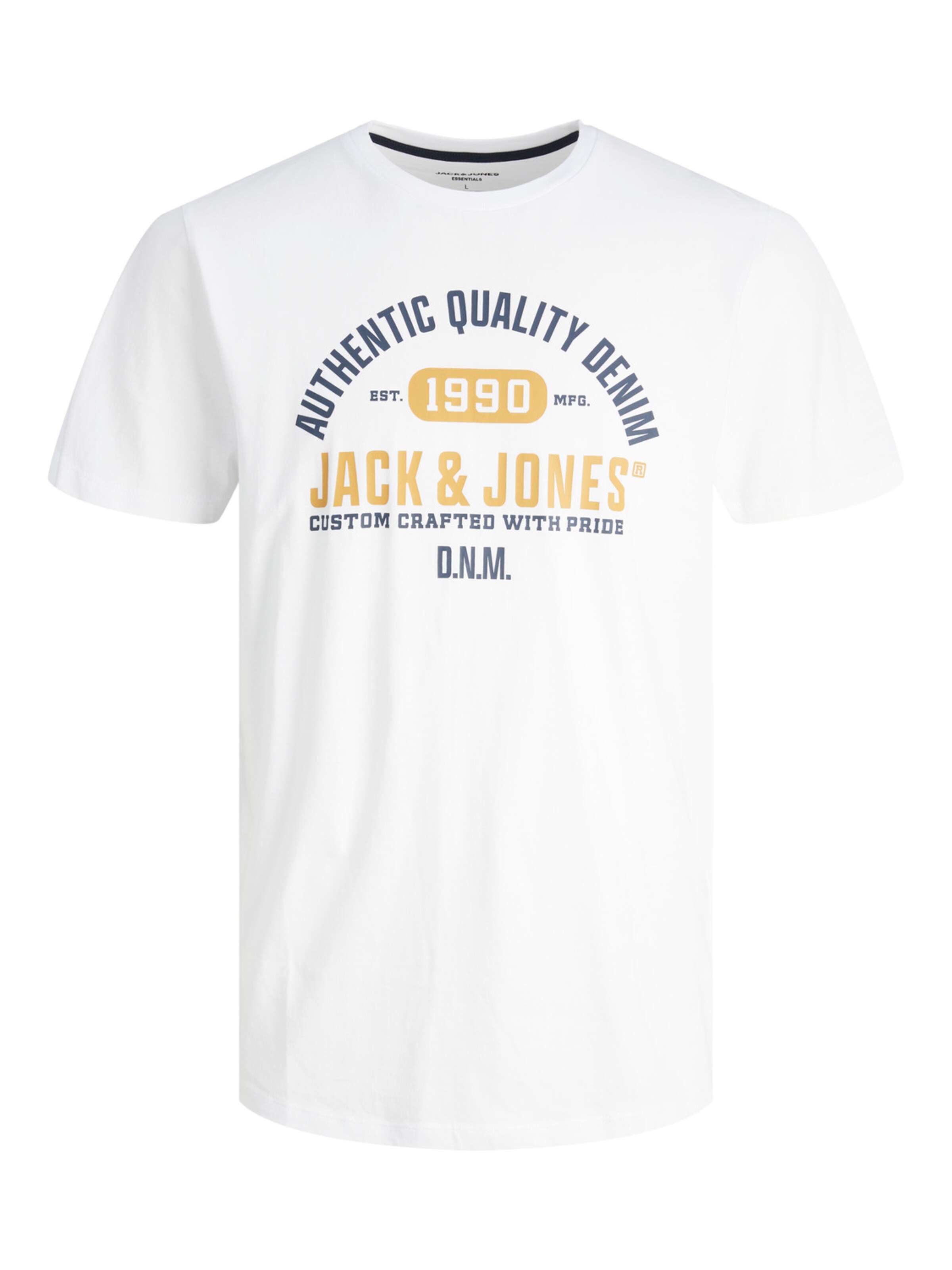 Jack & Jones Plus T-Shirt 'stamp' 4XL Blanc