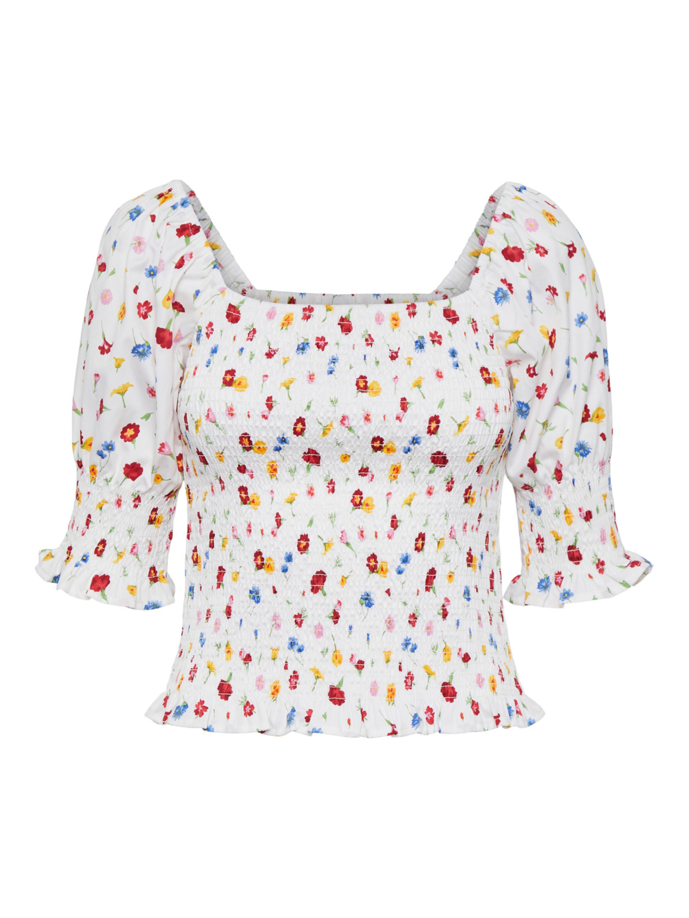 Y.A.S T-Shirt 'gardenly' L Blanc