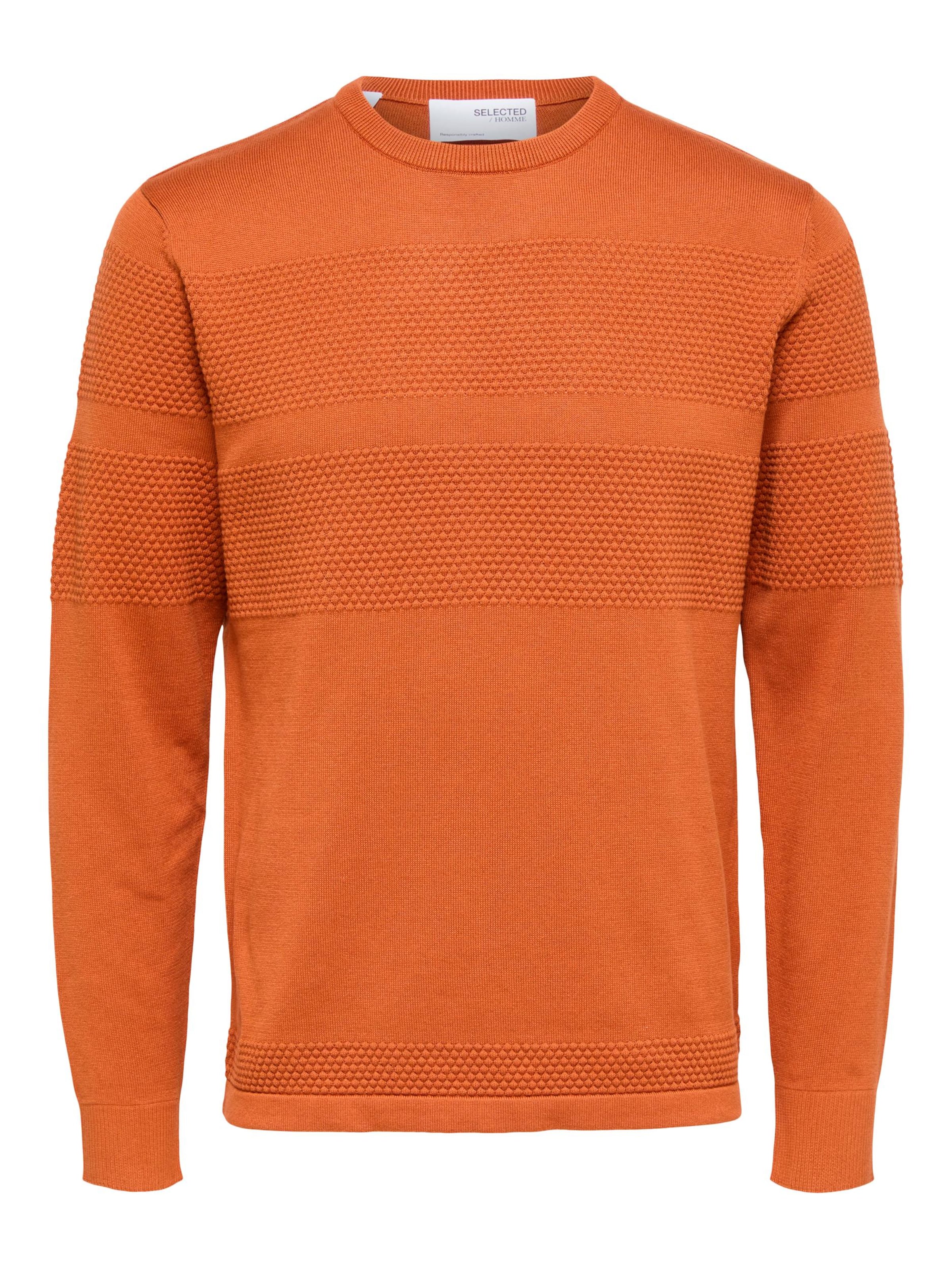 Selected Homme Pull-Over 'maine' L Orange