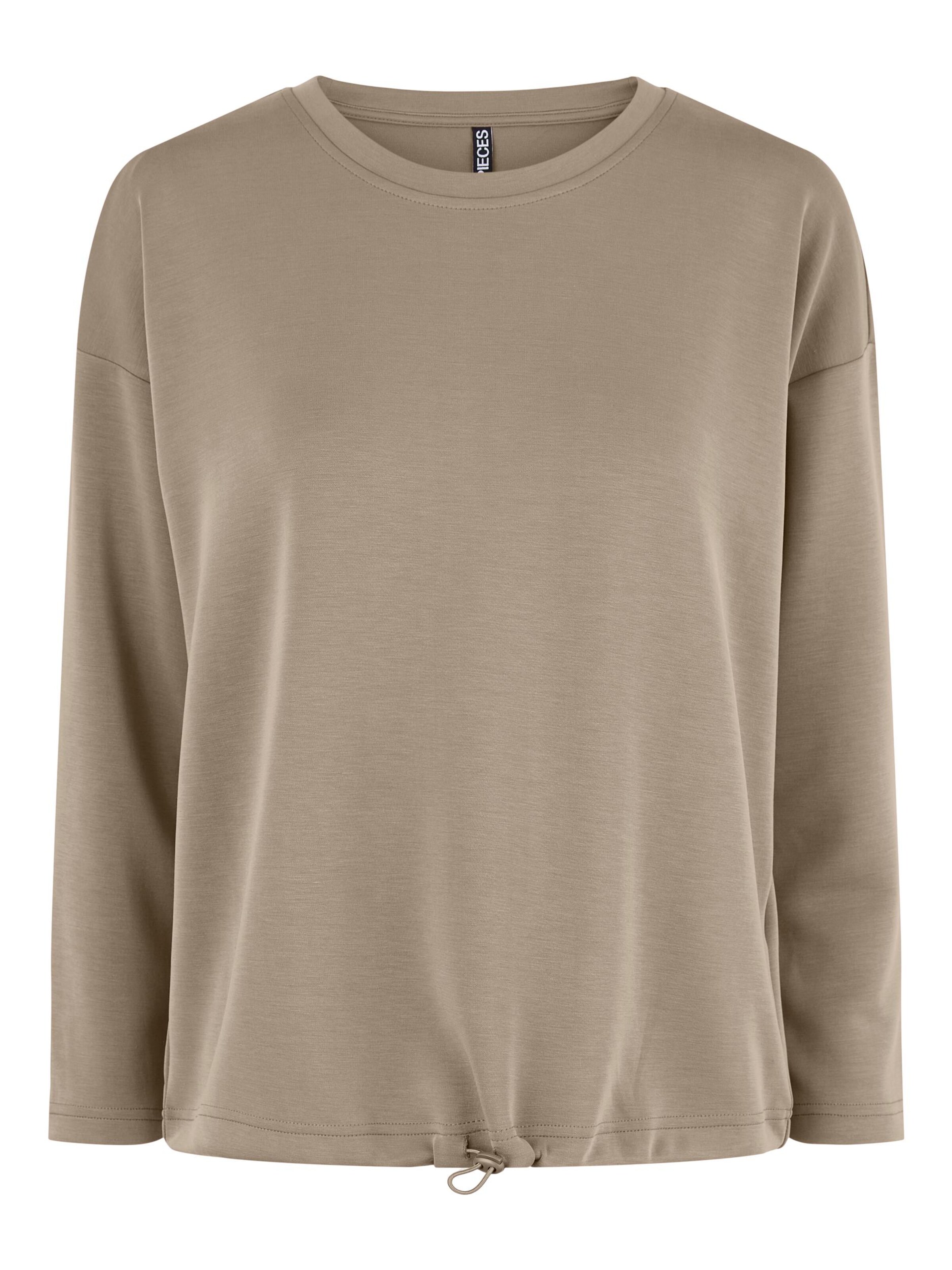 Pieces T-Shirt 'rise' L Marron