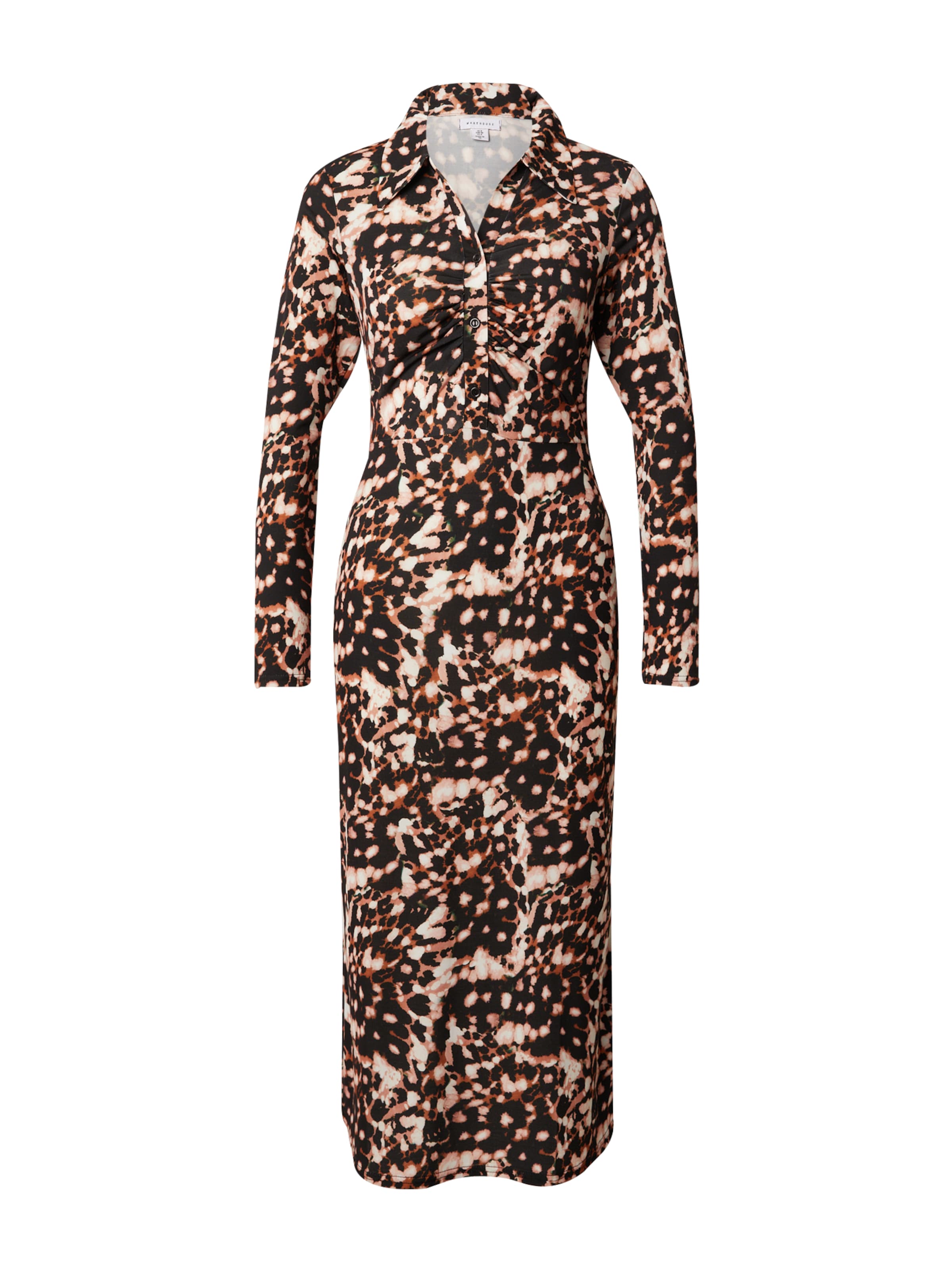 Warehouse Rochie tip bluză femei maro 44