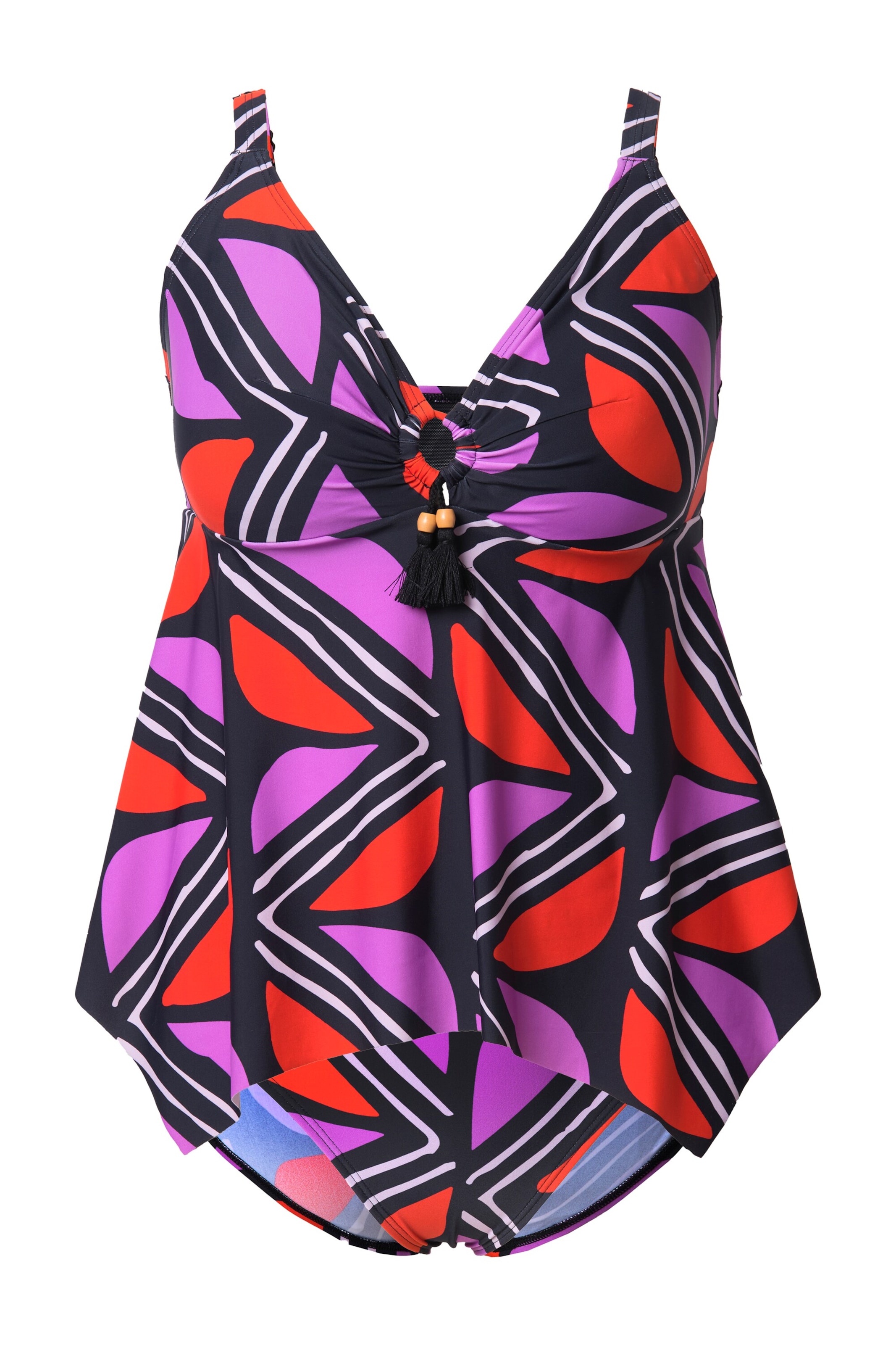 Ulla Popken Tankini 'Judith' női fekete xxl