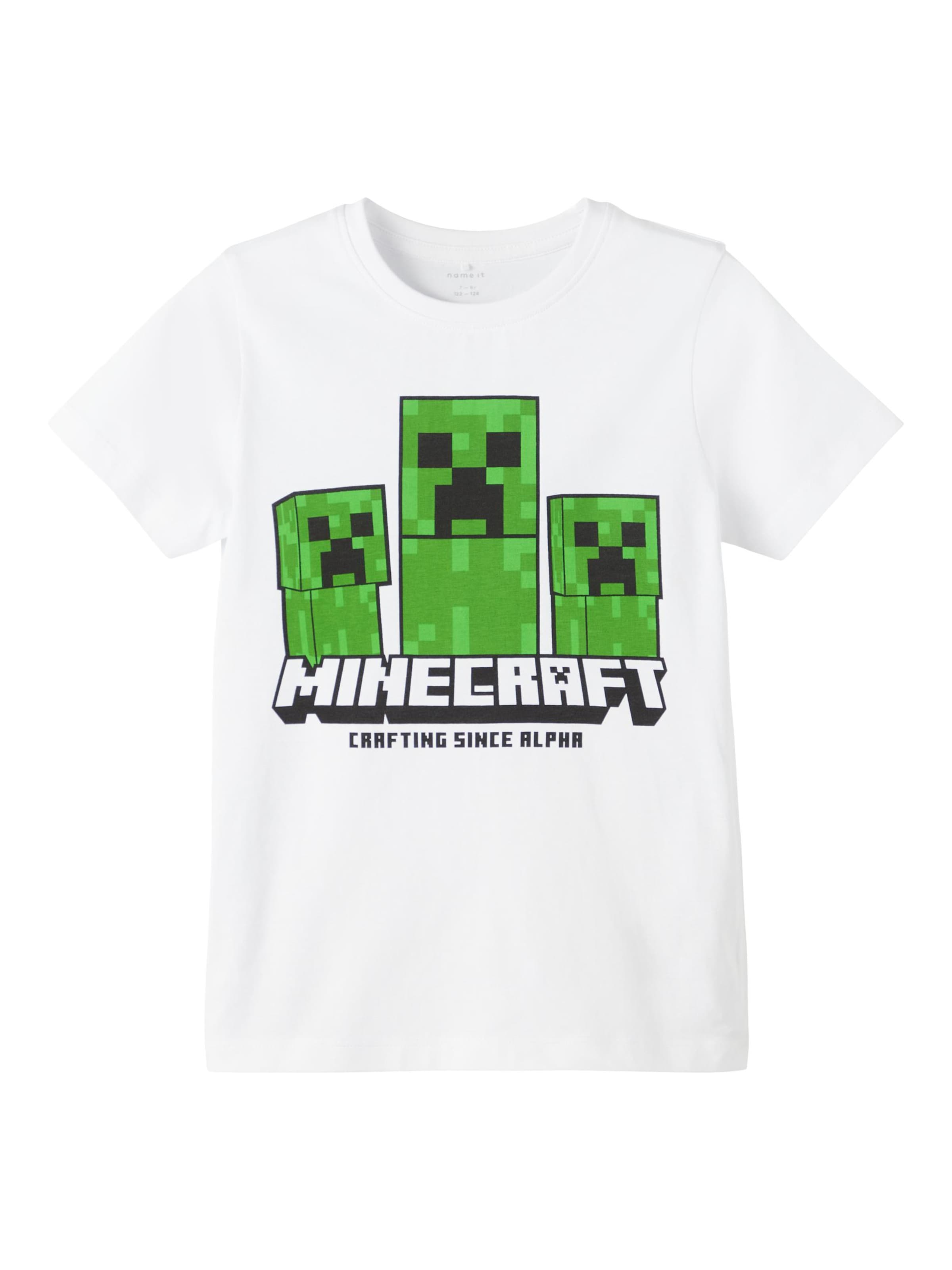Name It T-Shirt 'manu Minecraft' 116 Blanc