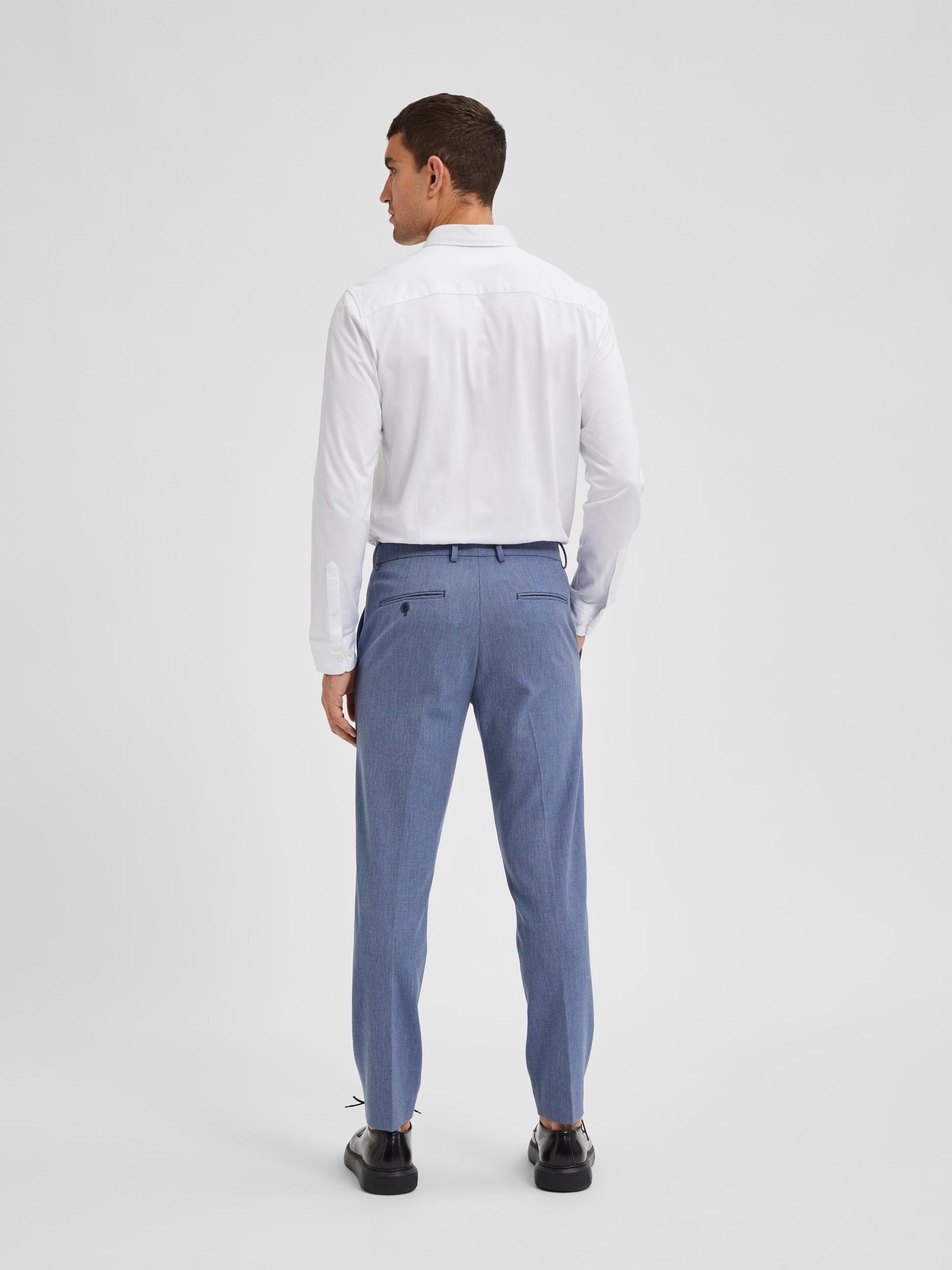 Selected Homme Pantalon À Plis 'josh' 46 Bleu