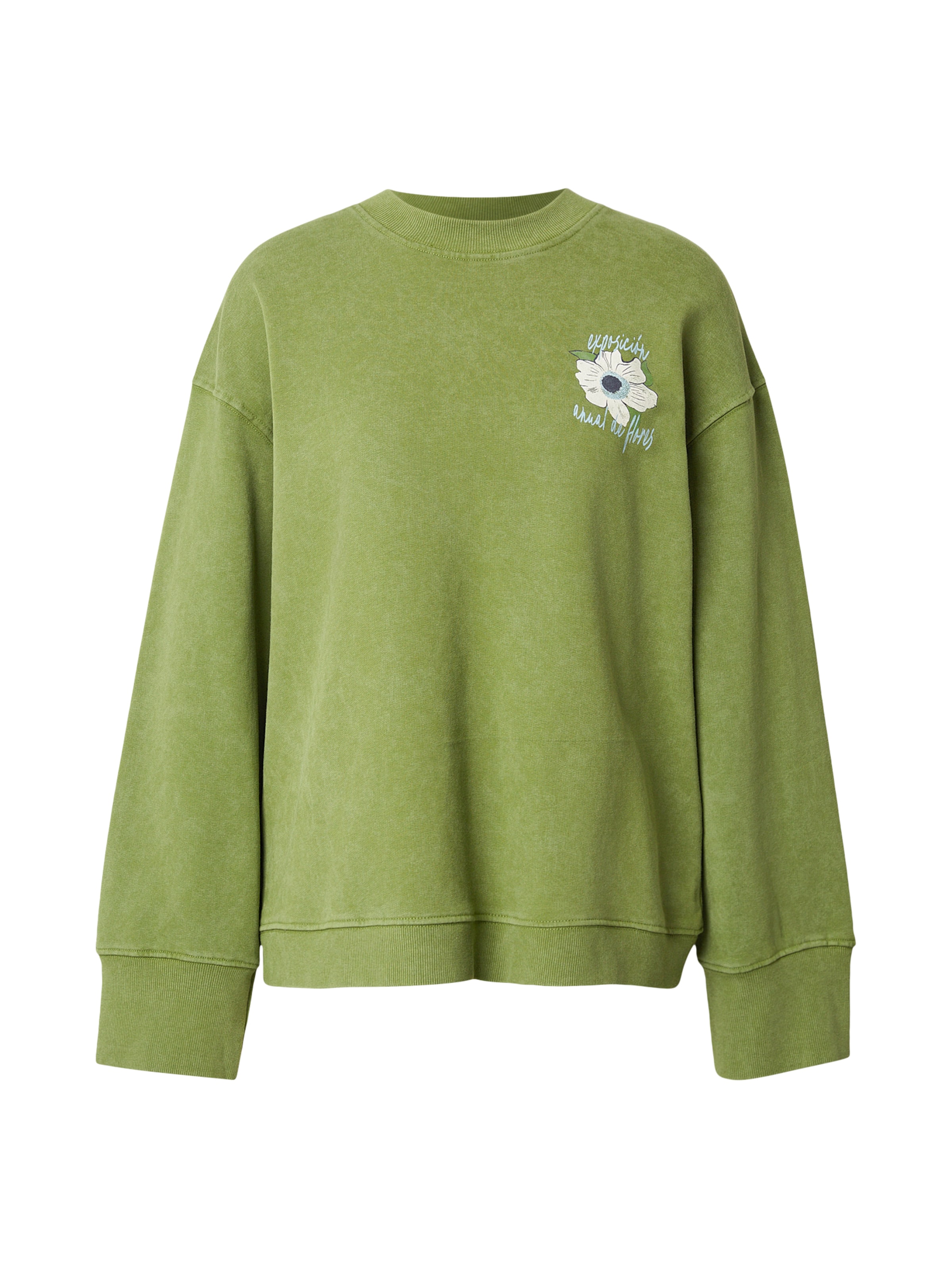 TOPSHOP Bluză de molton 'DUMA' femei verde s