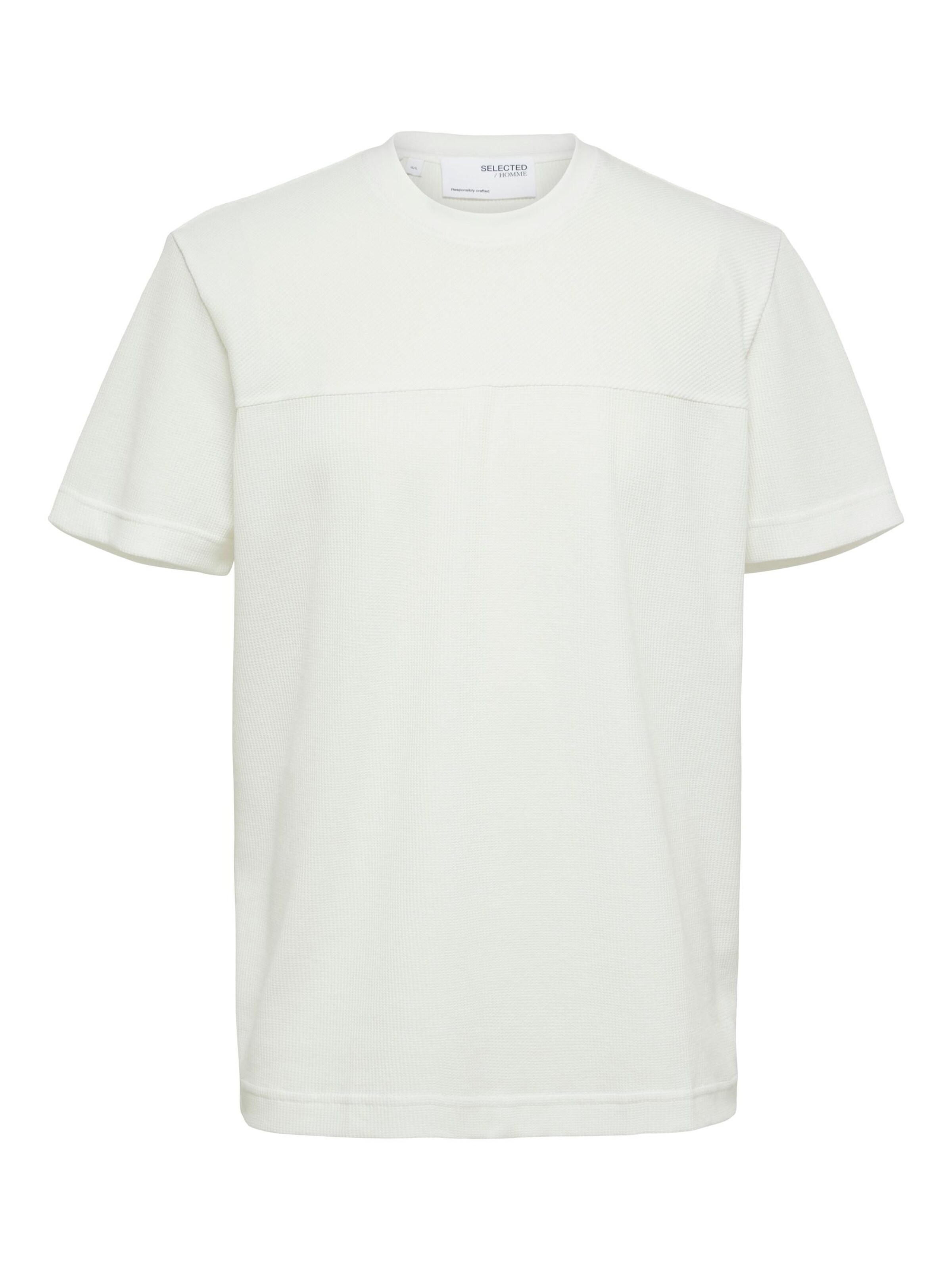 Selected Homme T-Shirt 'davy' L Blanc