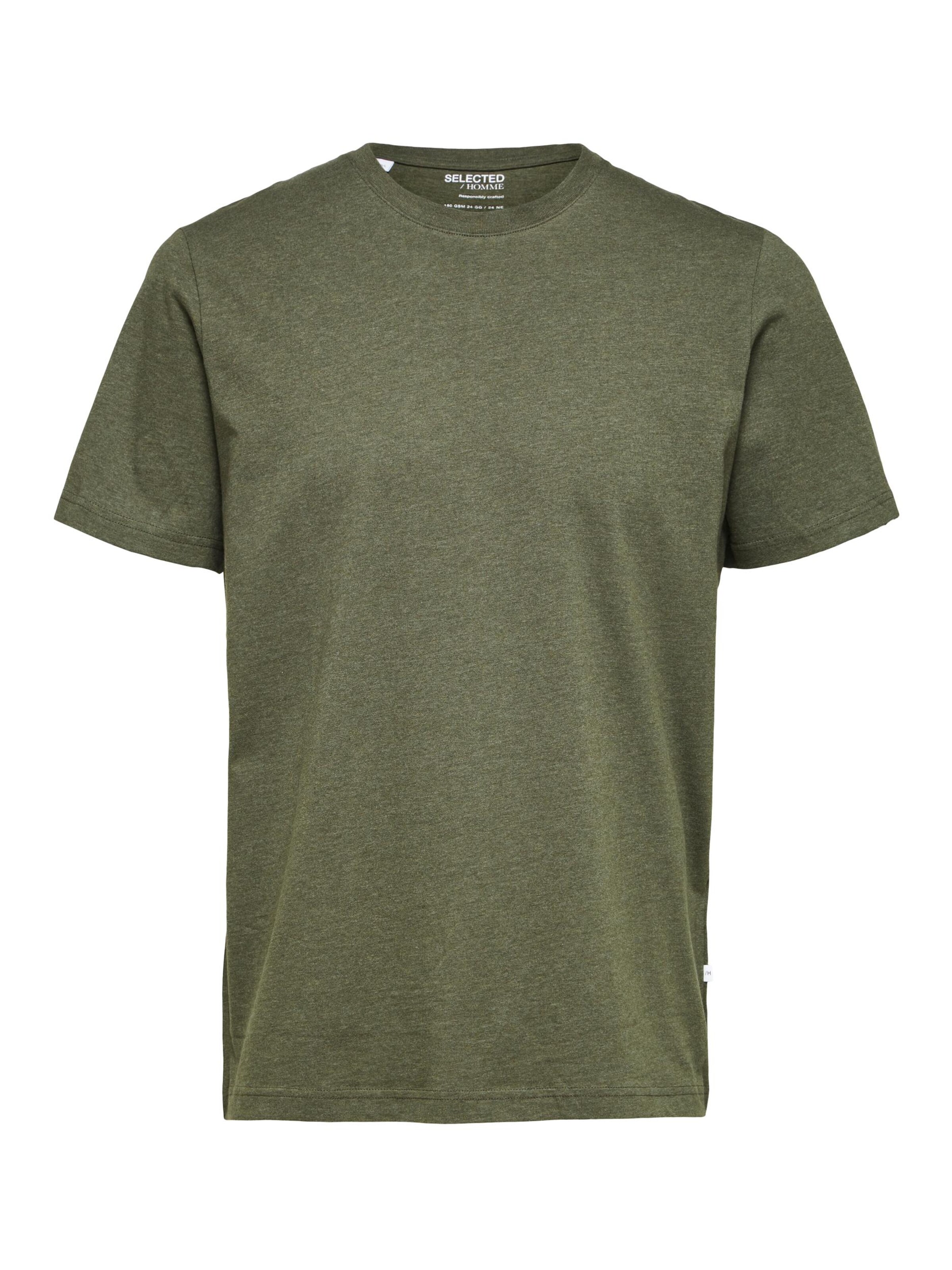 Selected Homme T-Shirt 'norman' L Vert
