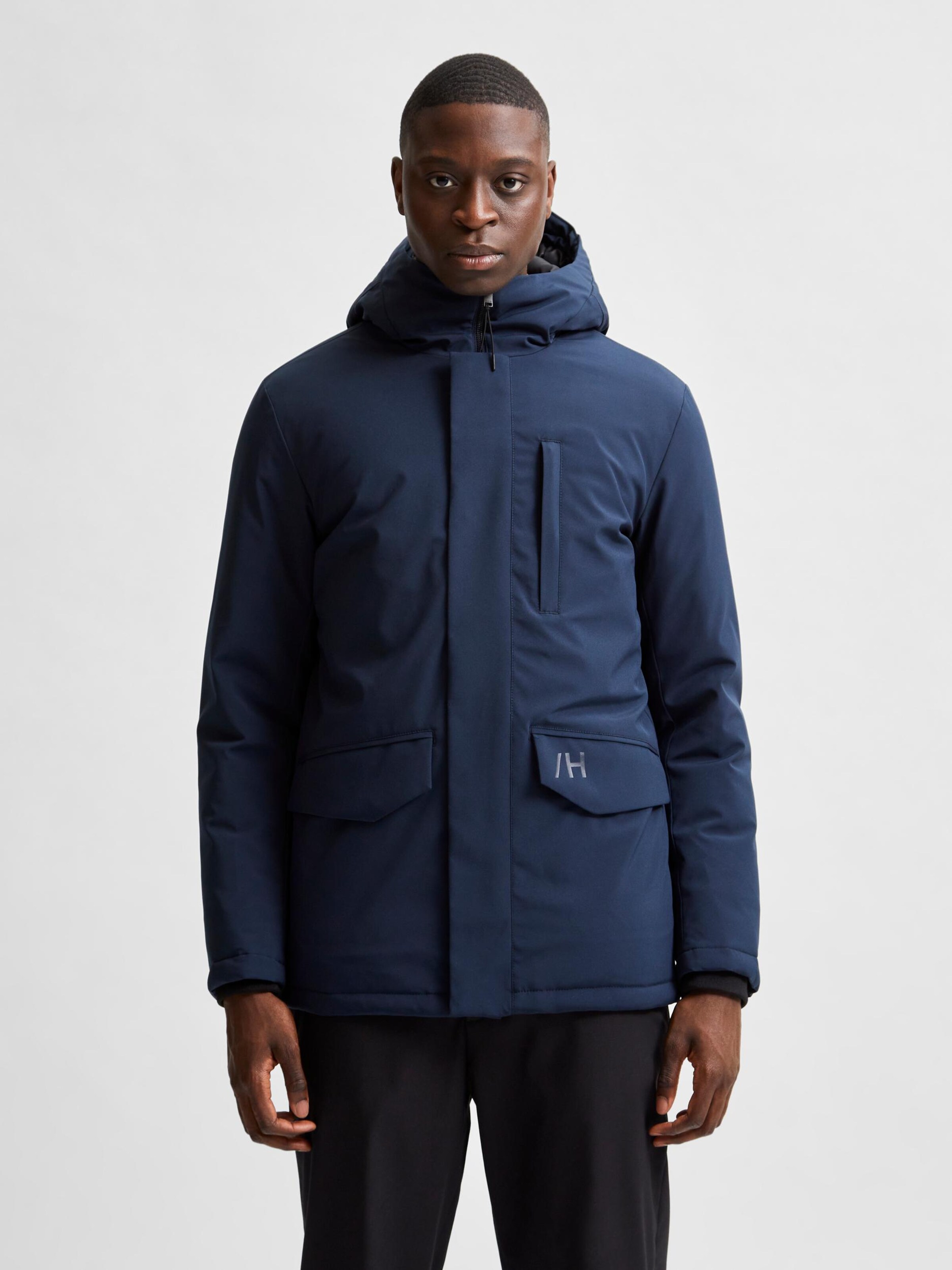 Selected Homme Veste Mi-Saison L Bleu
