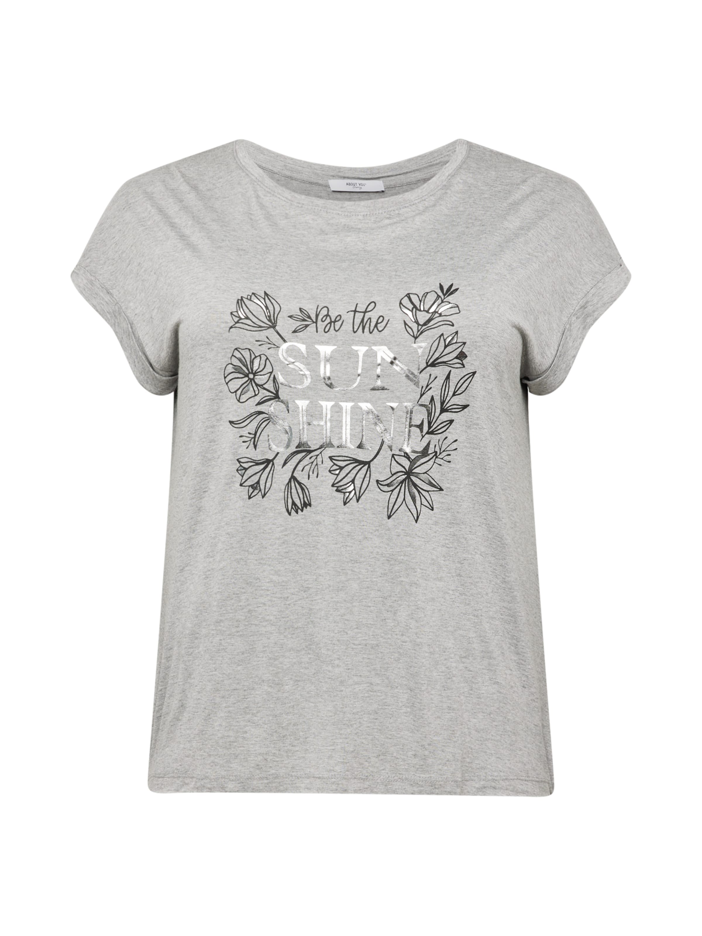 ABOUT YOU Curvy Tricou 'Doreen' femei grau xxxl
