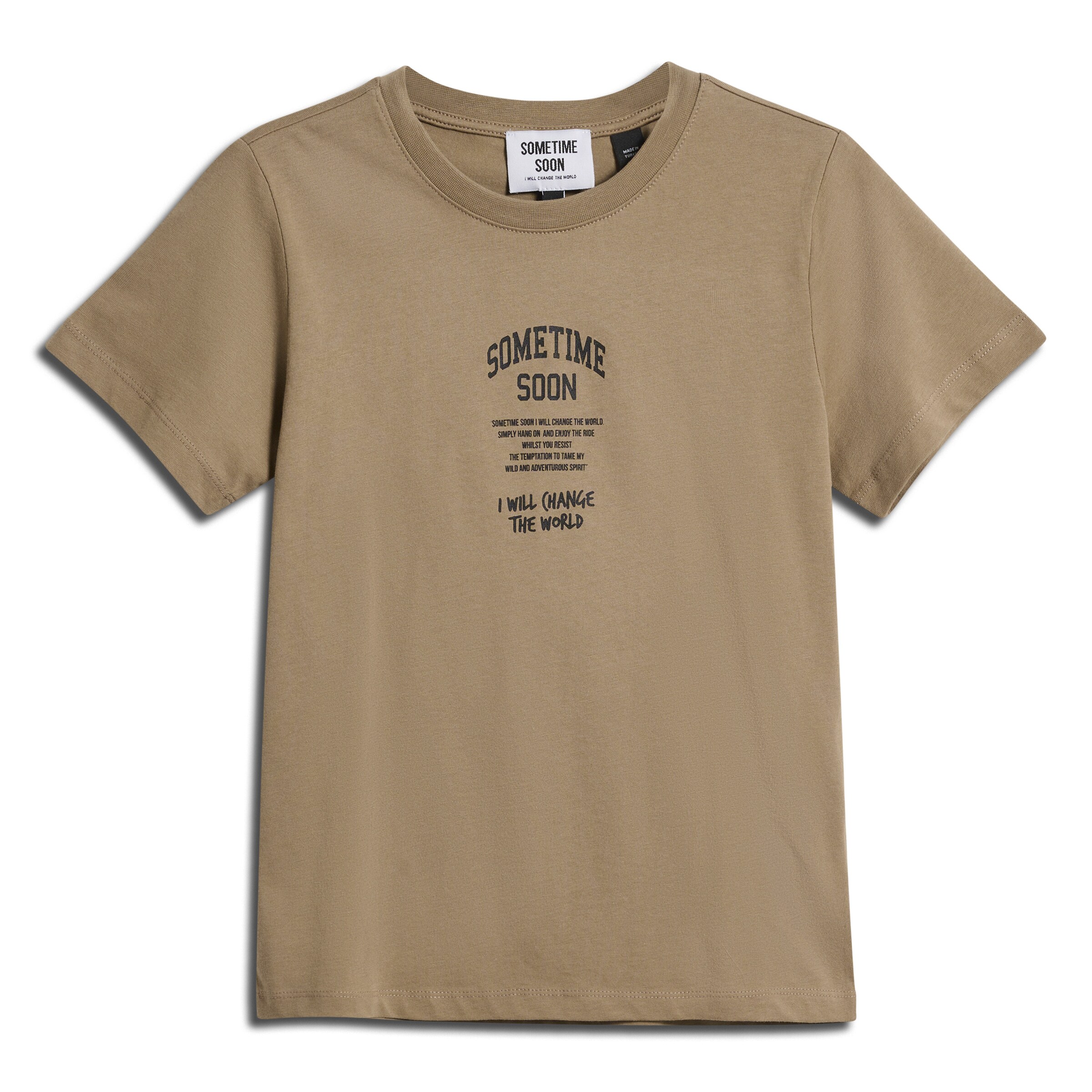 Sometime Soon T-Shirt 'dimas' 104 Marron