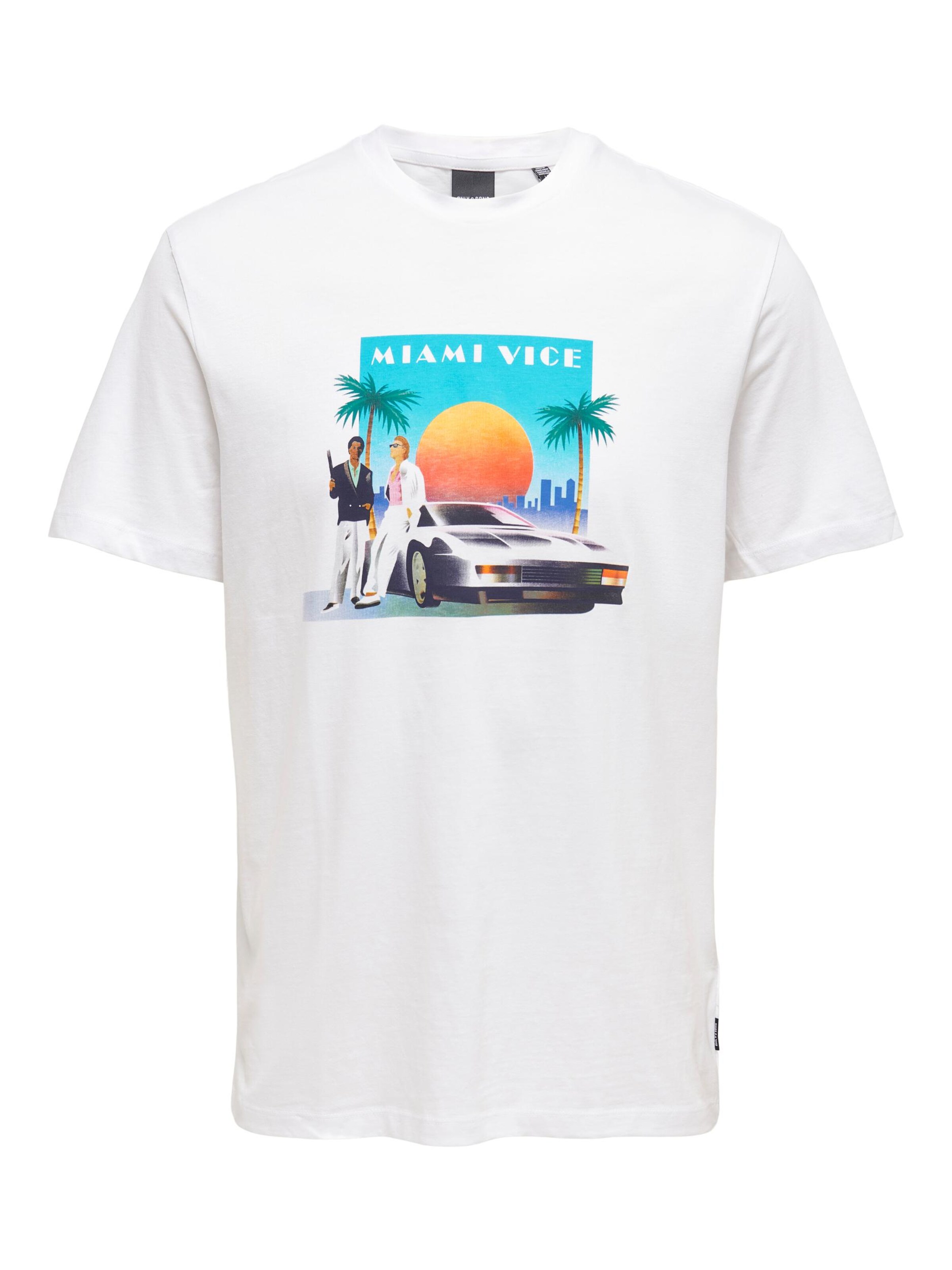 Only & Sons T-Shirt 'vice' L Blanc