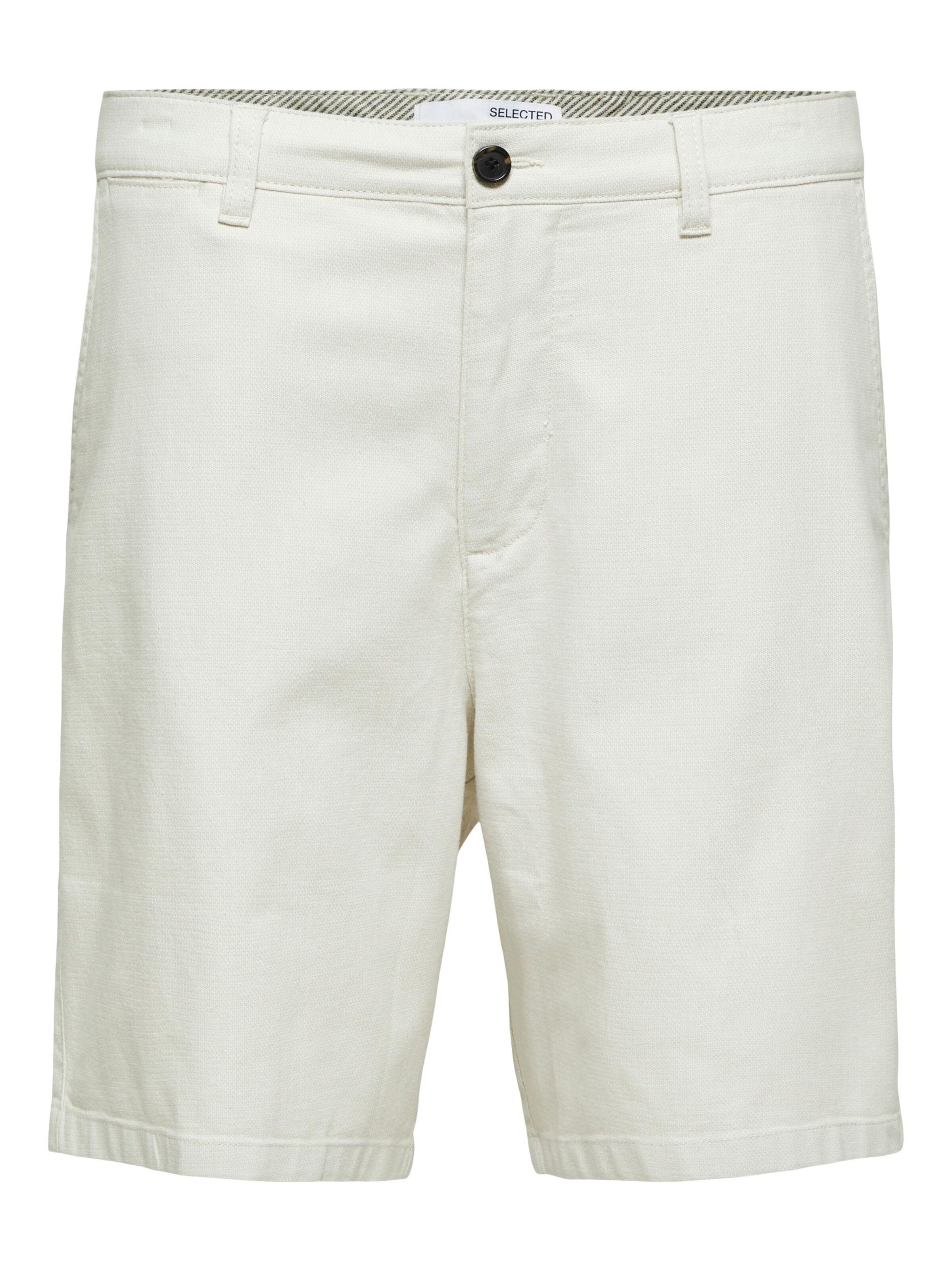 Selected Homme Pantalon Chino 'felix' 31-32 Blanc