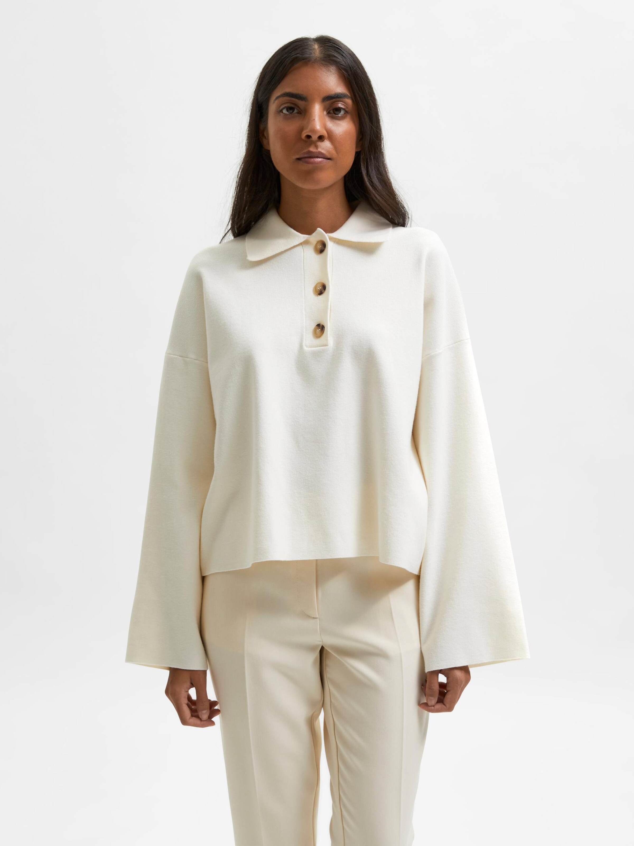 Selected Femme Pull-Over 'cassi' L Blanc