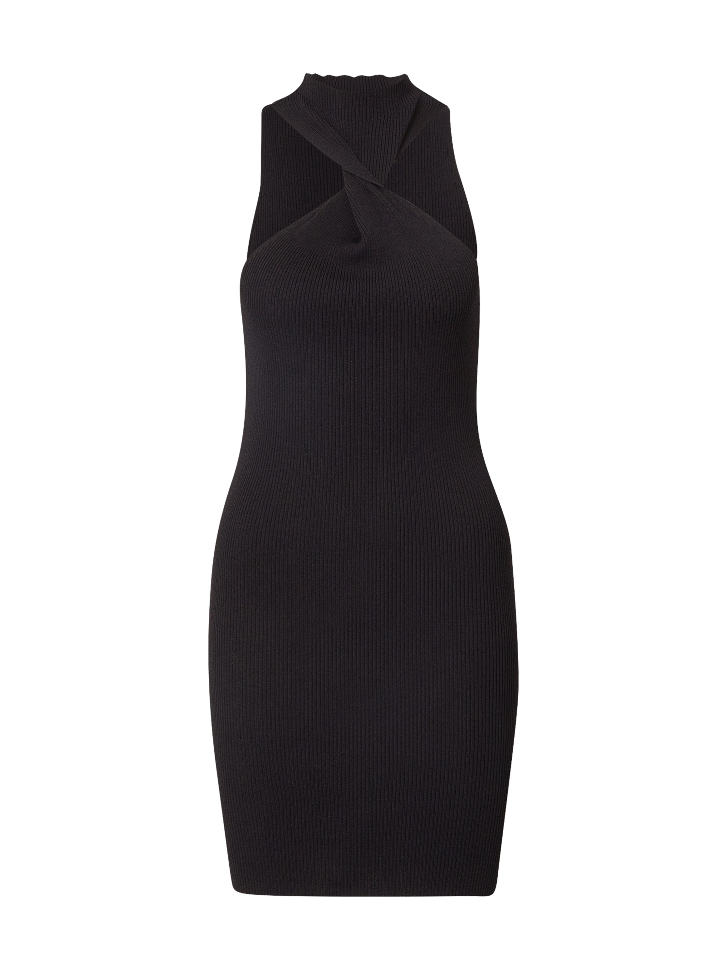 Gina Tricot Πλεκτό φόρεμα άνδρες μαύρο xs