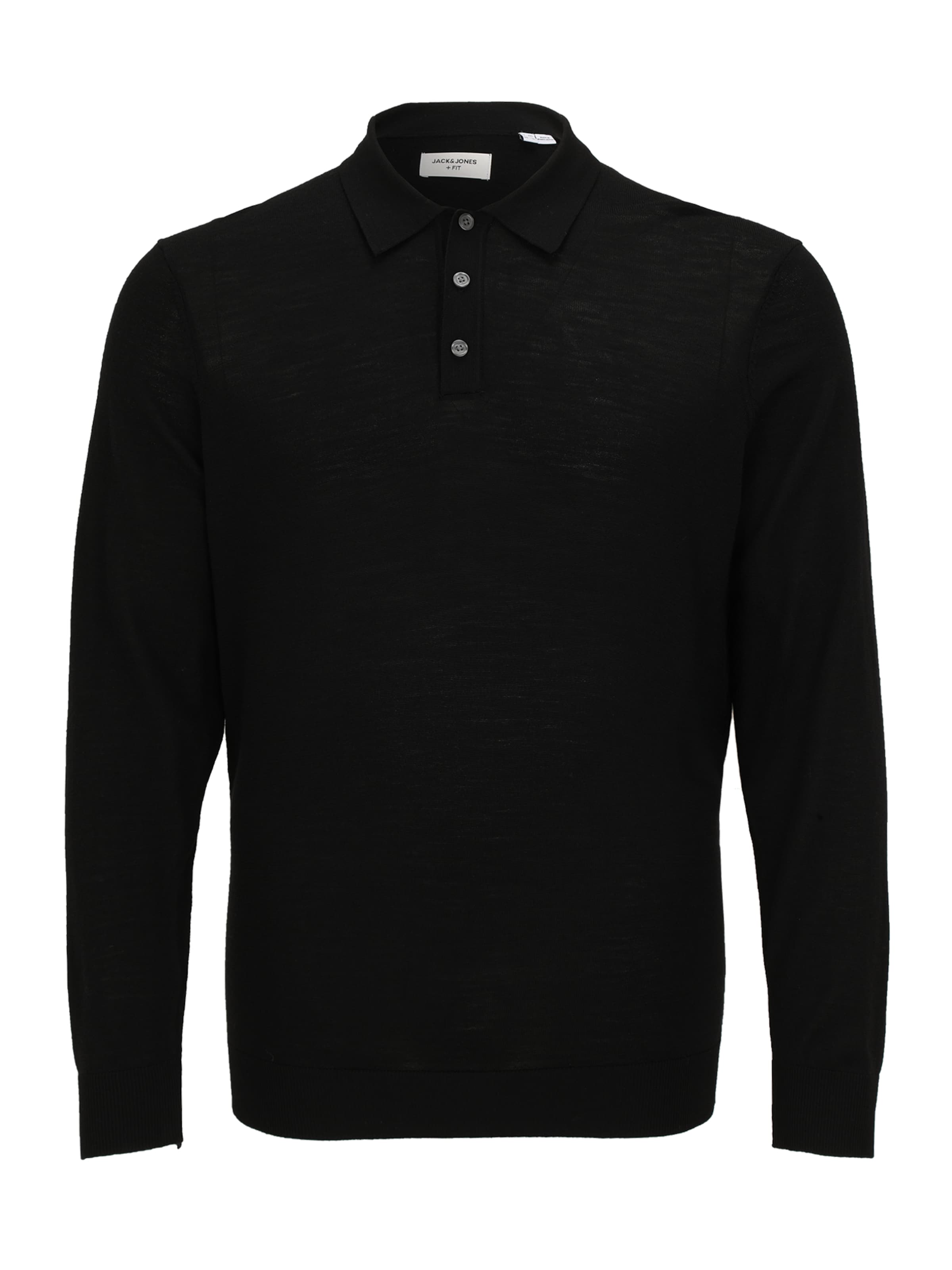 Jack & Jones Plus Pulover 'JPRBLAMERINO' bǎrați negru 4xl
