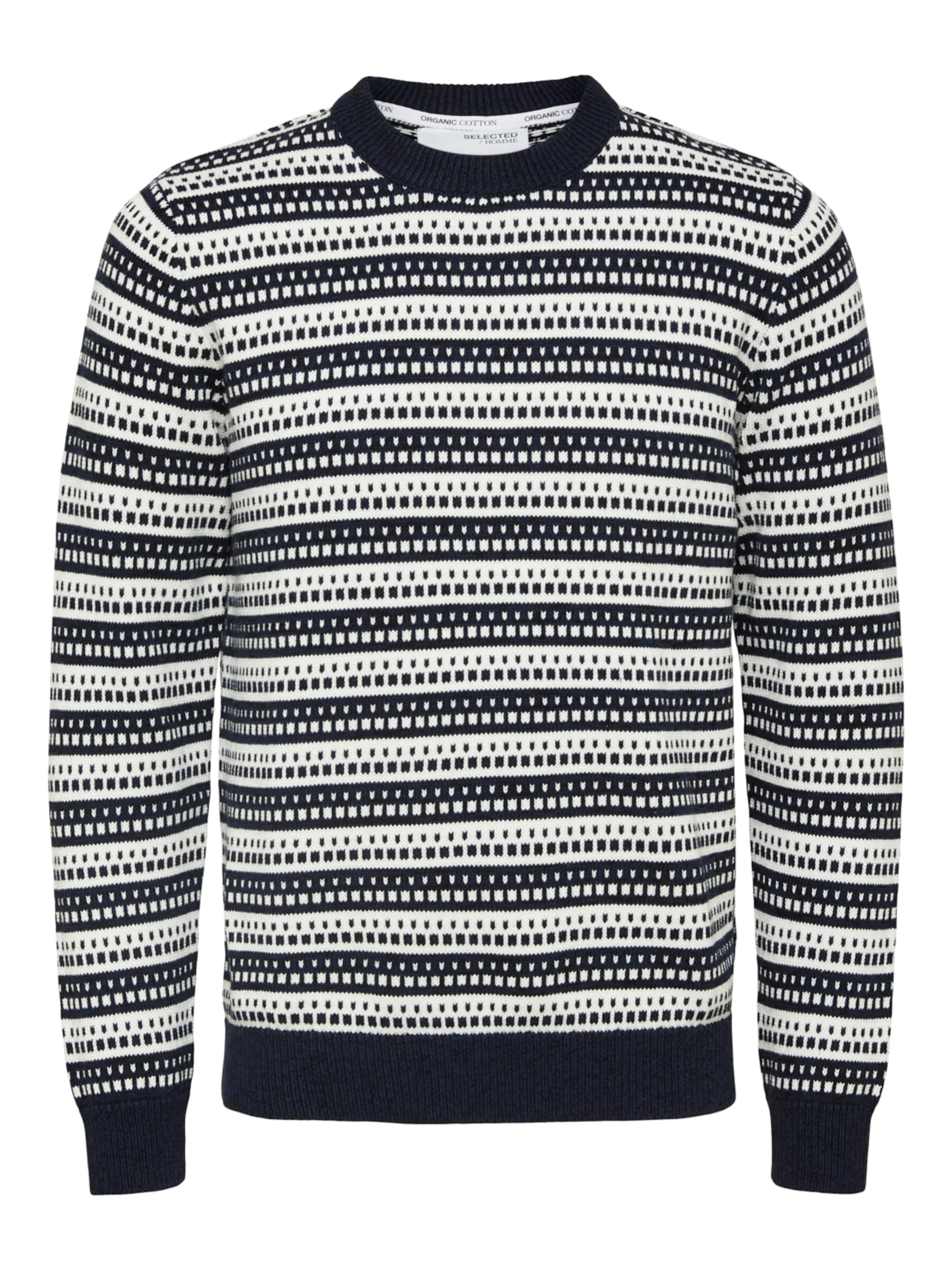Selected Homme Pull-Over L Blanc