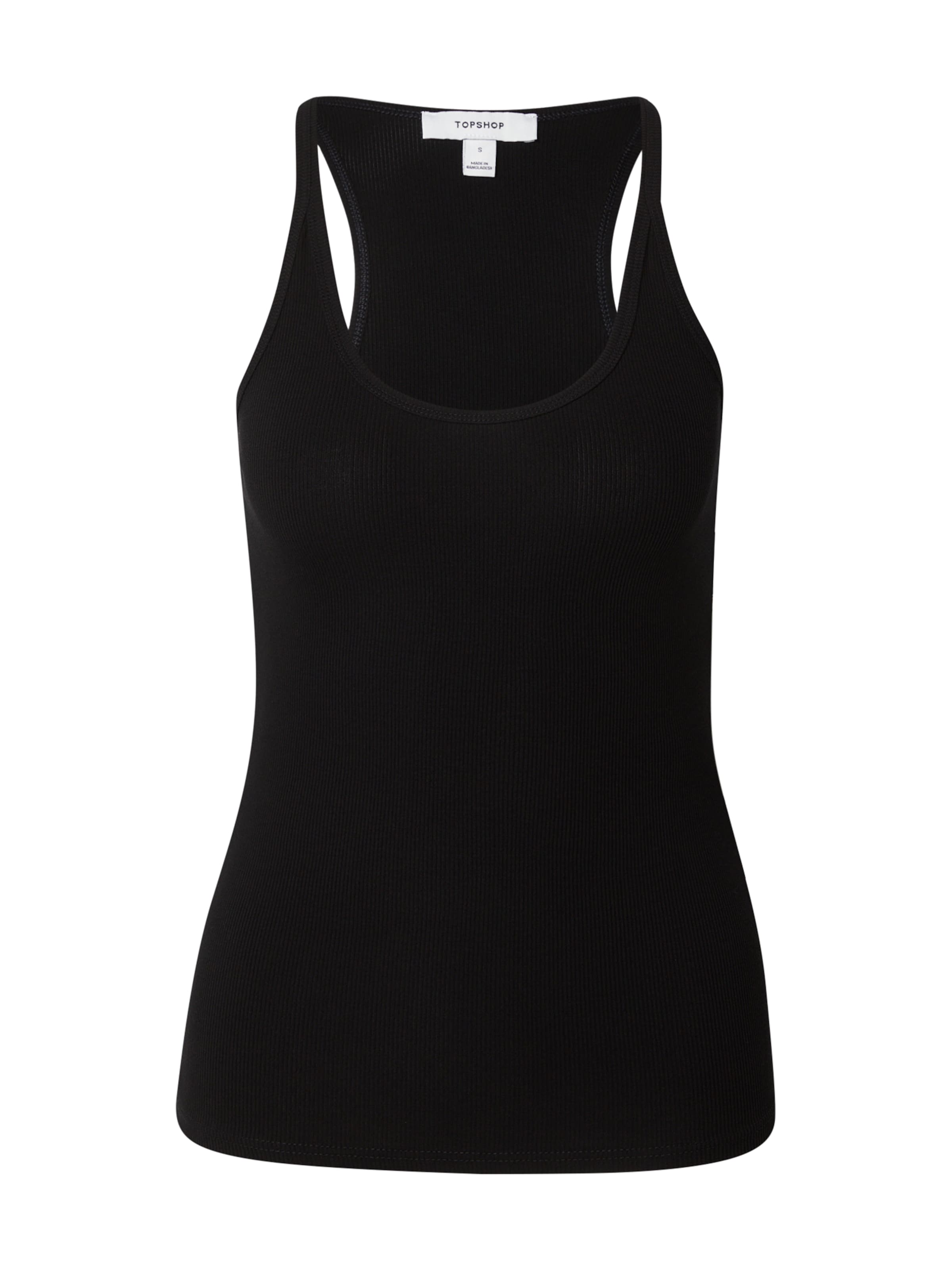 TOPSHOP Top 'HENRI' ženy čierna xs