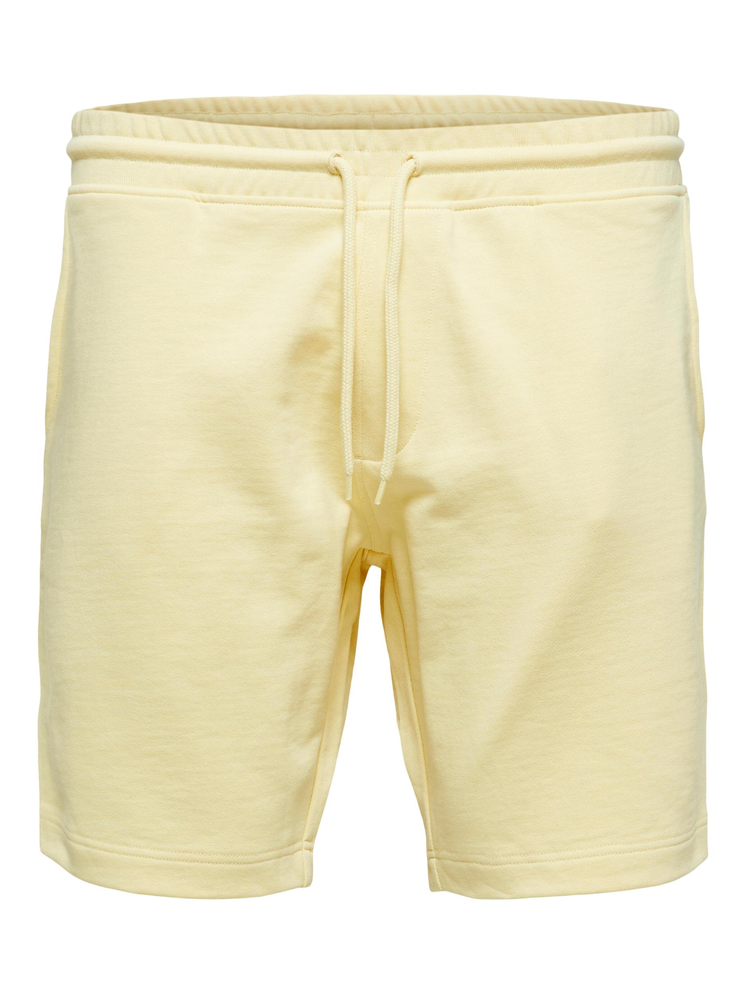 Selected Homme Pantalon 34 Jaune