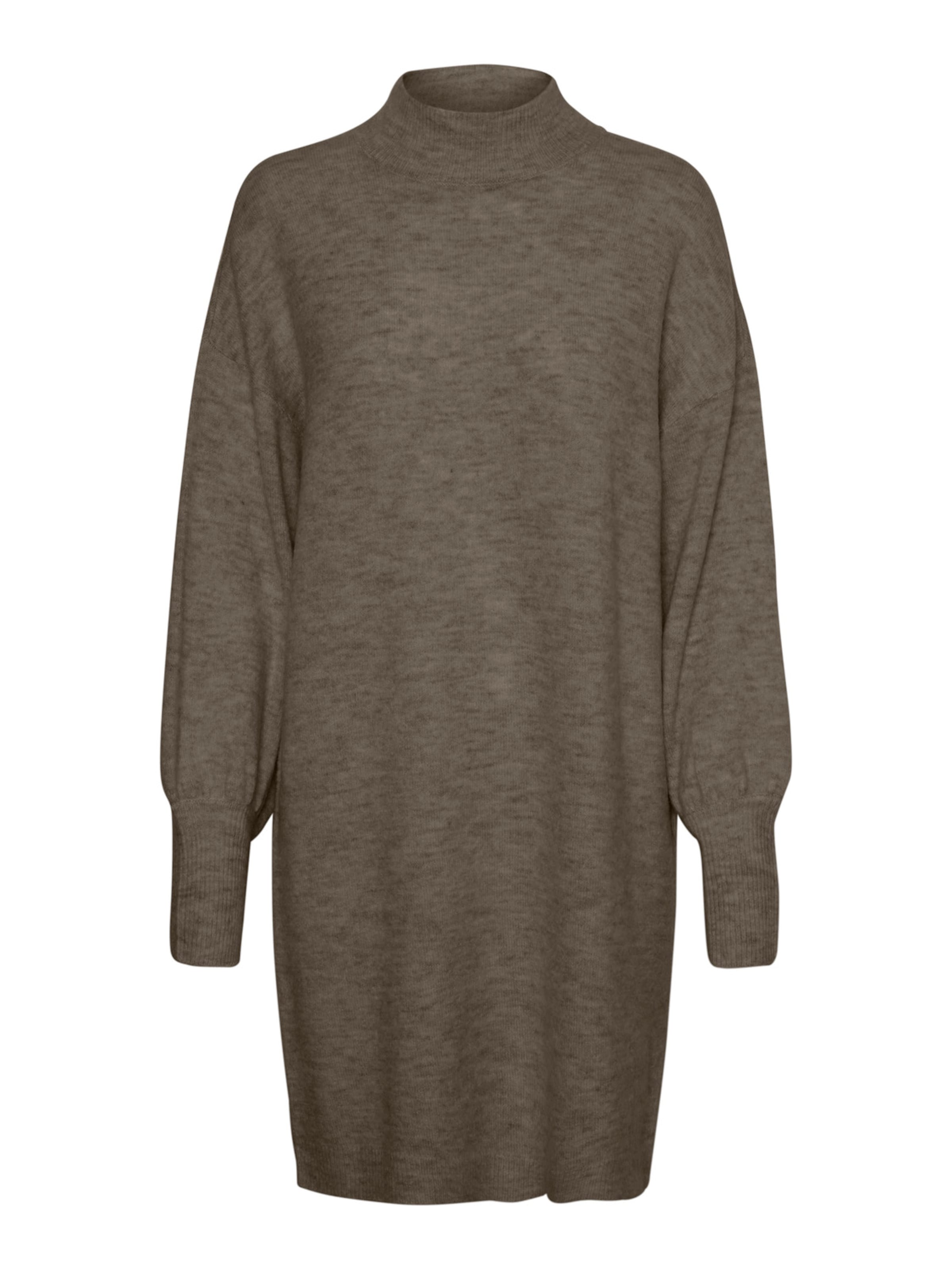 Vero Moda Curve Robes En Maille 'lefile' L Marron