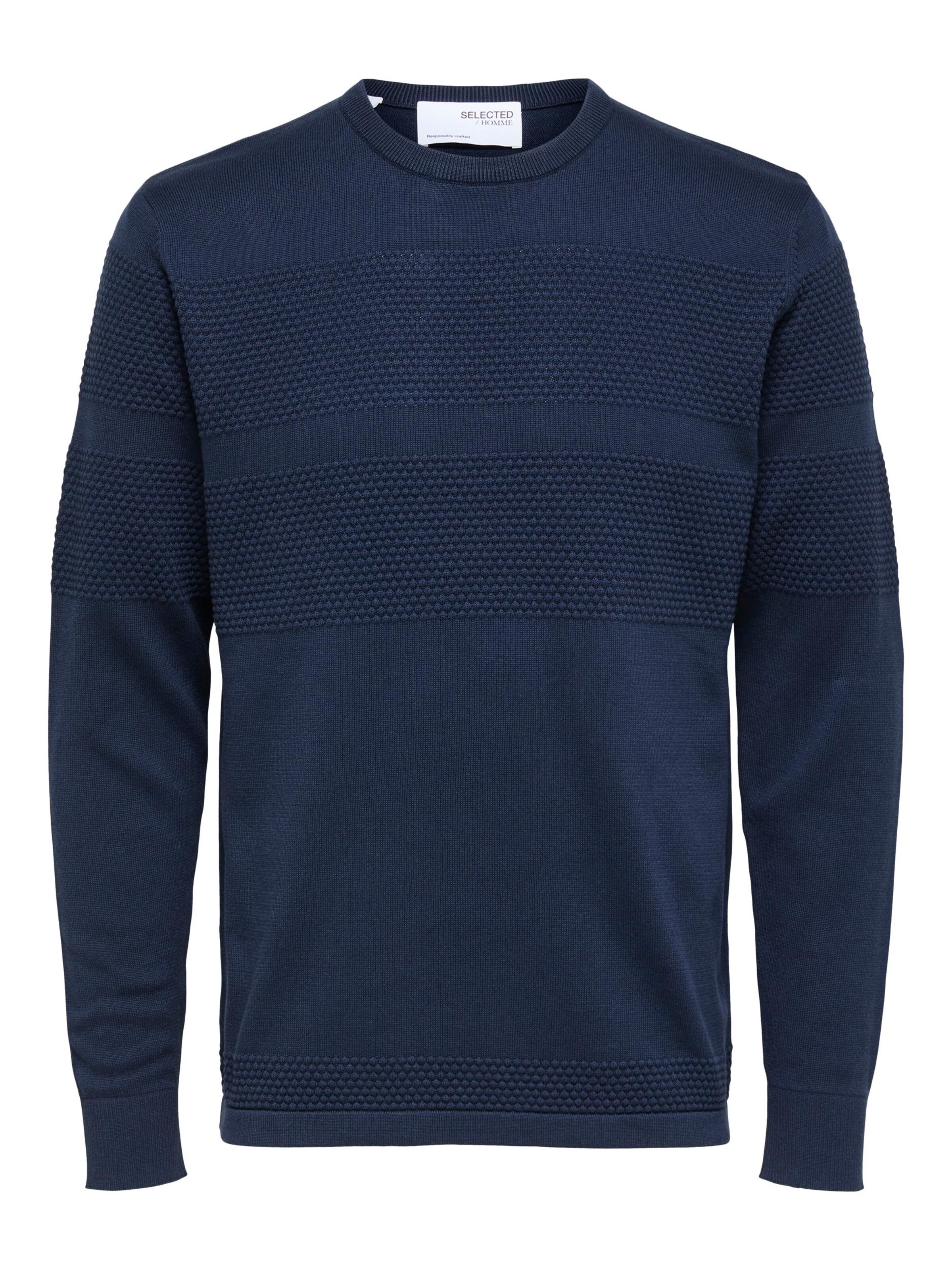 Selected Homme Pull-Over 'maine' L Bleu