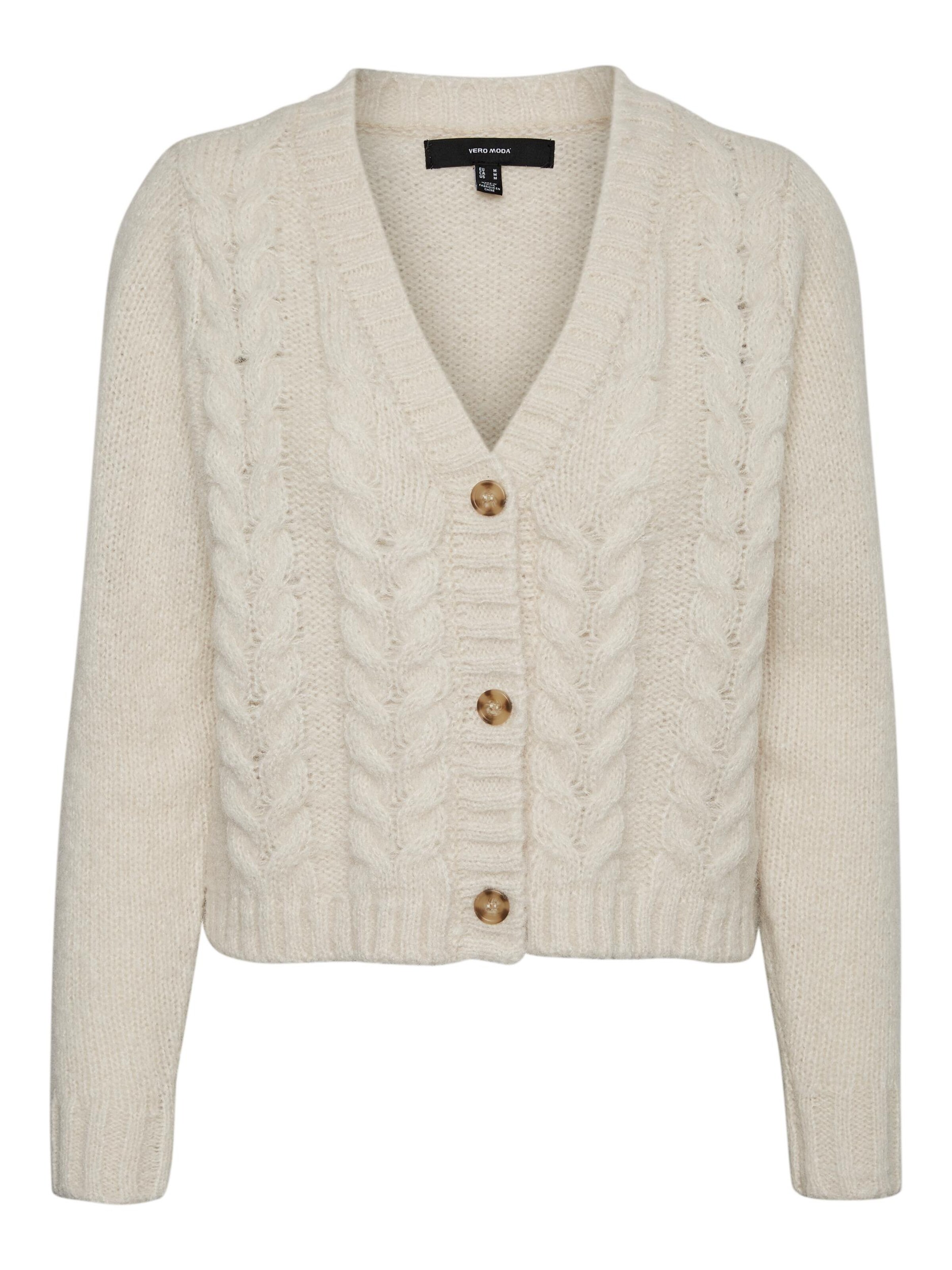 Vero Moda Cardigan 'wine' L Beige