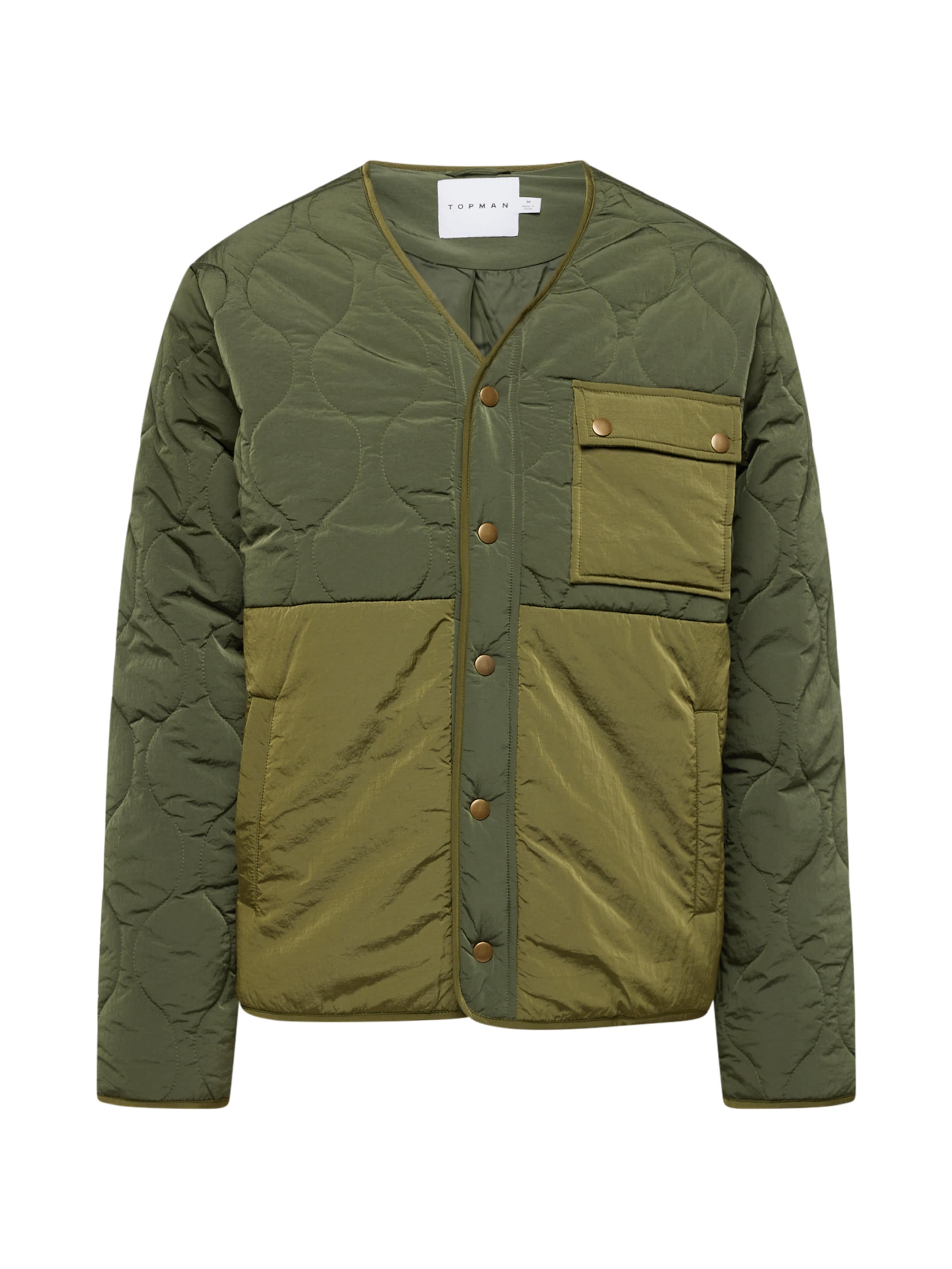 TOPMAN Geacă de primăvară-toamnă bǎrați verde xxl