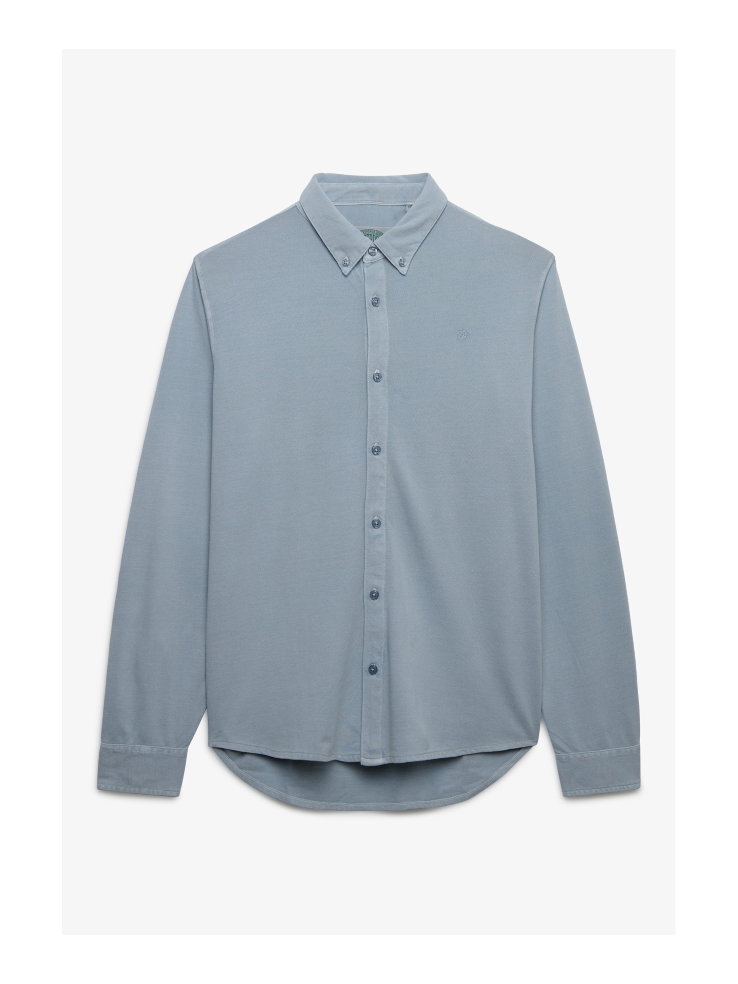 Superdry & Co Cămașă 'Vintage Destroy' bǎrați albastru xl