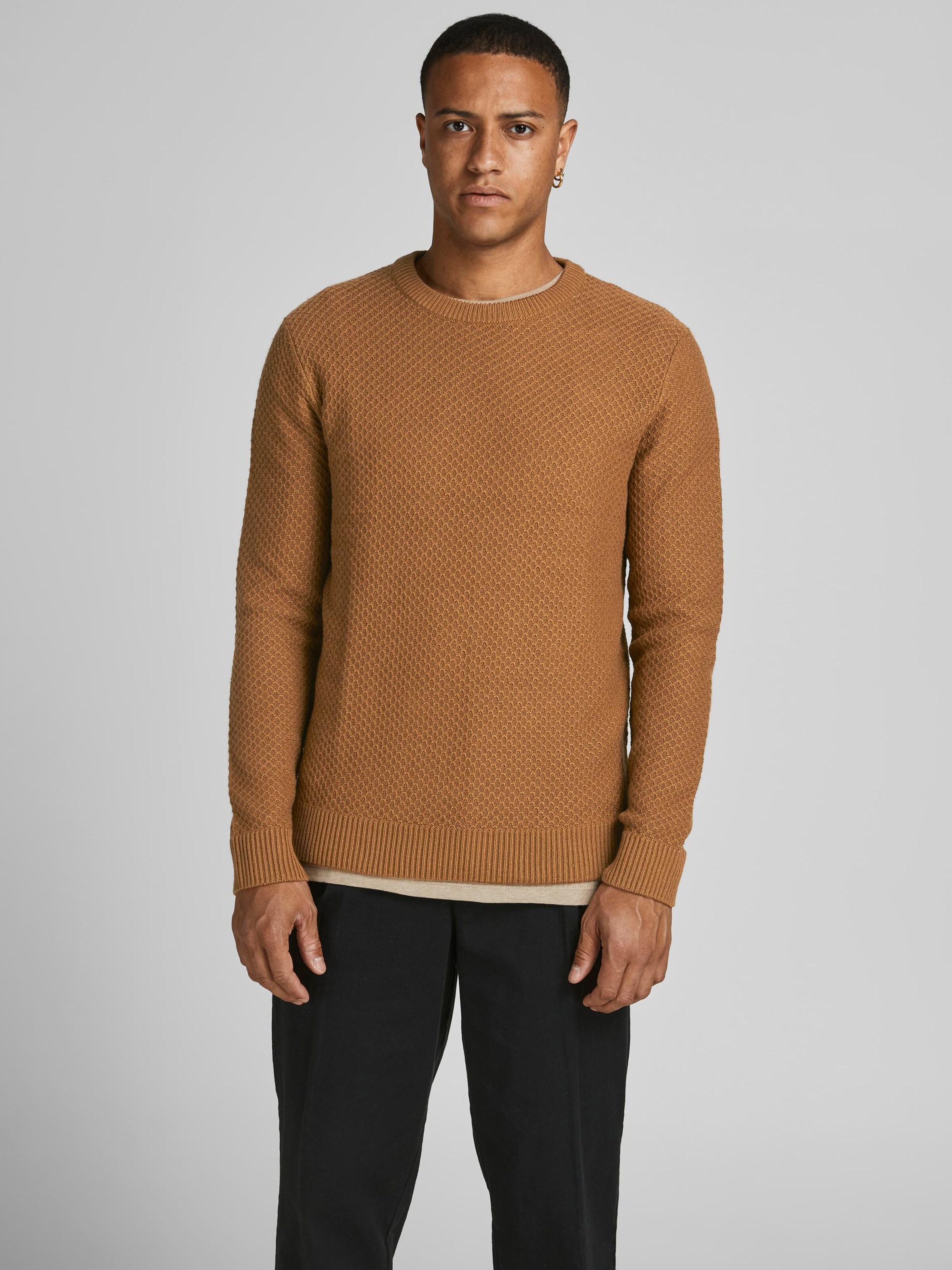 Jack & Jones Pull-Over 'tons' L Marron
