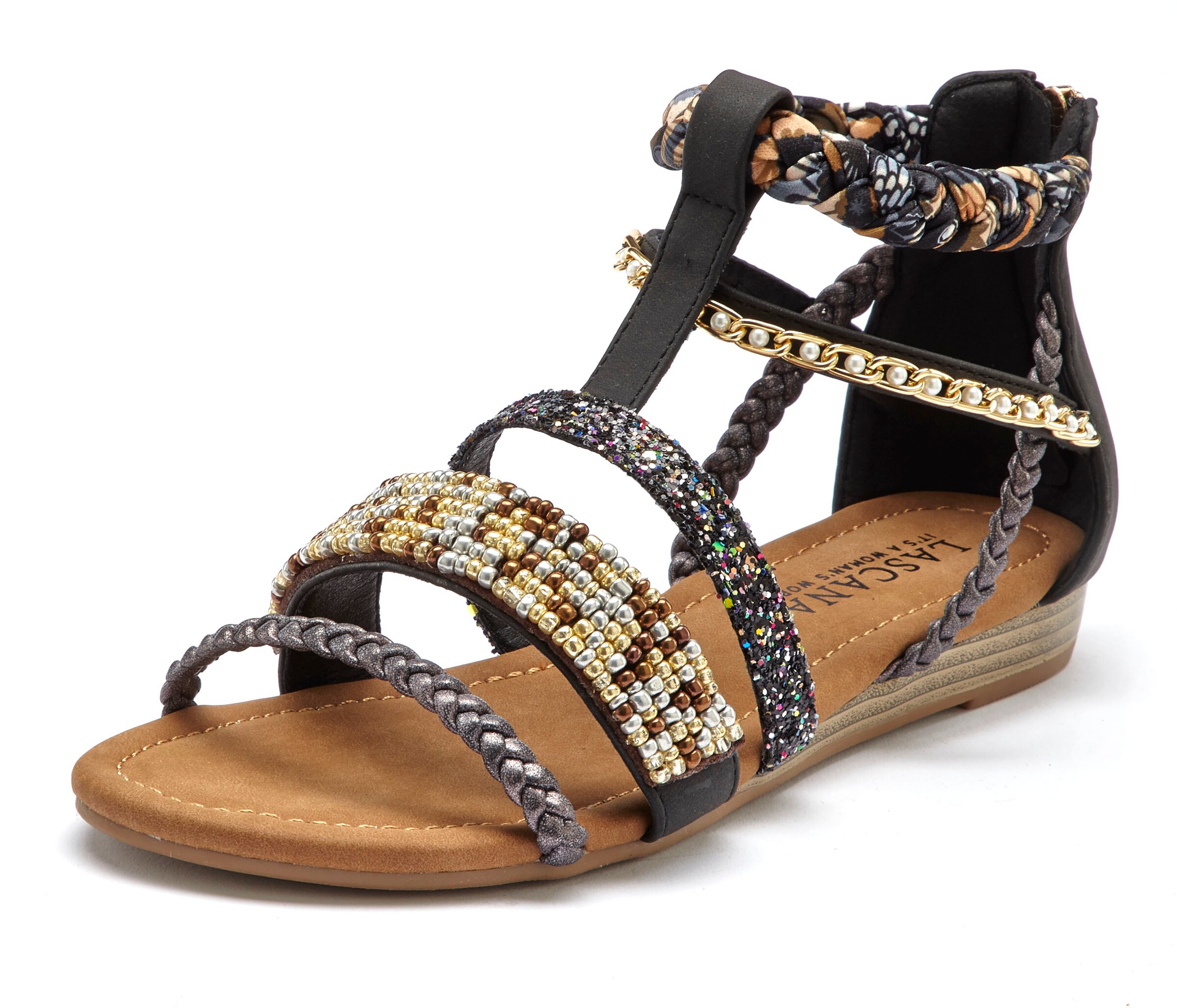 LASCANA Sandale femei negru 37