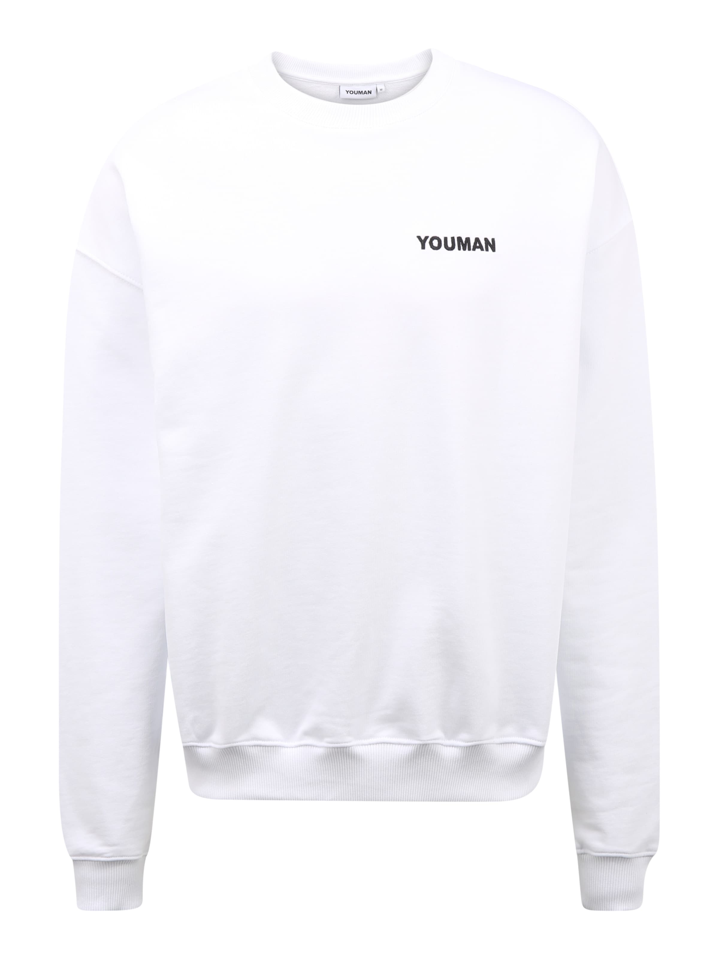 Youman Mikina 'Casper Oversize' muzi biela xl
