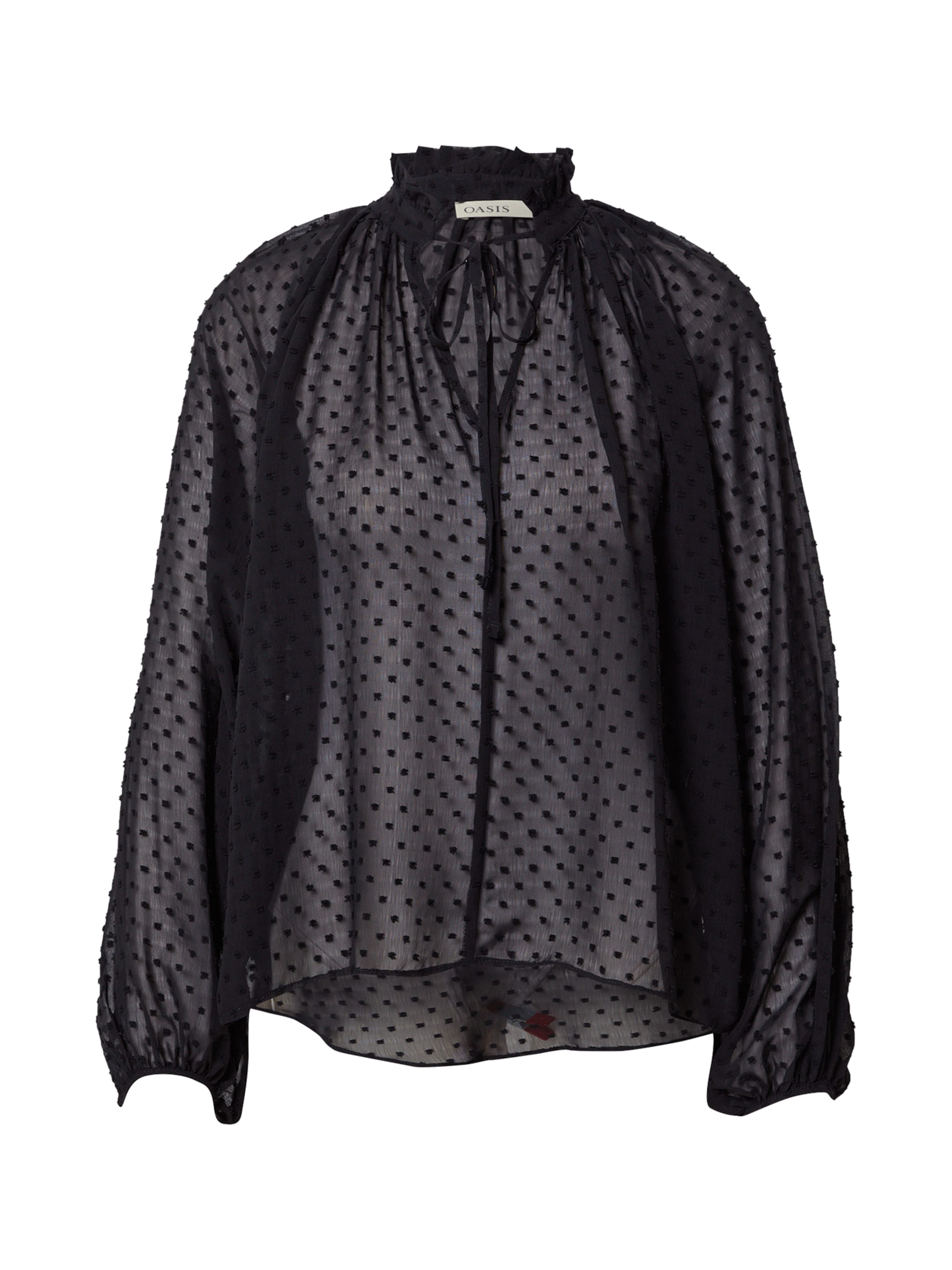 Oasis Blúz 'Dobby' női fekete xxxl