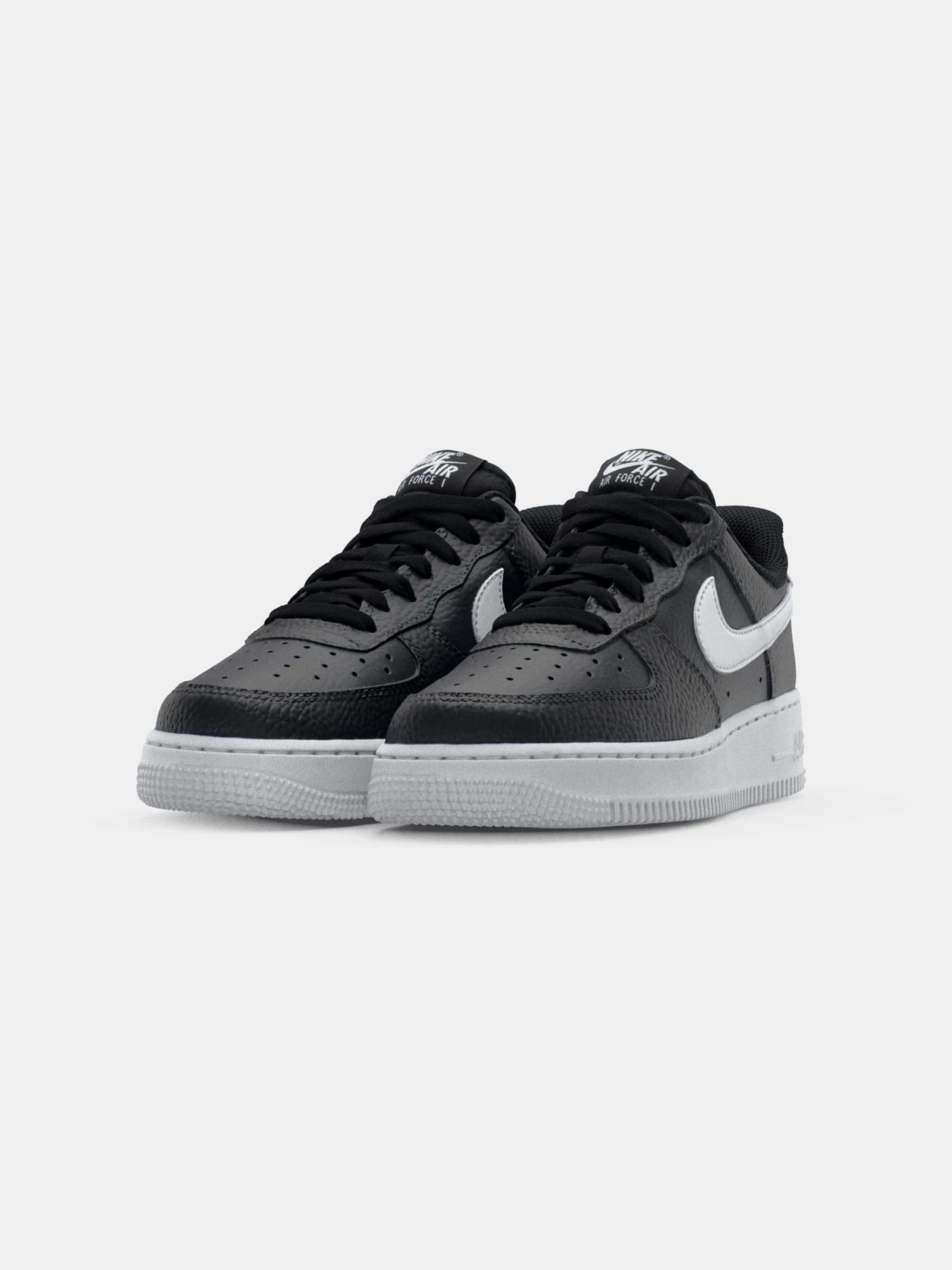 Nike Sportswear Σνίκερ χαμηλό 'AIR FORCE 1 07' γυναίκες μαύρο 41
