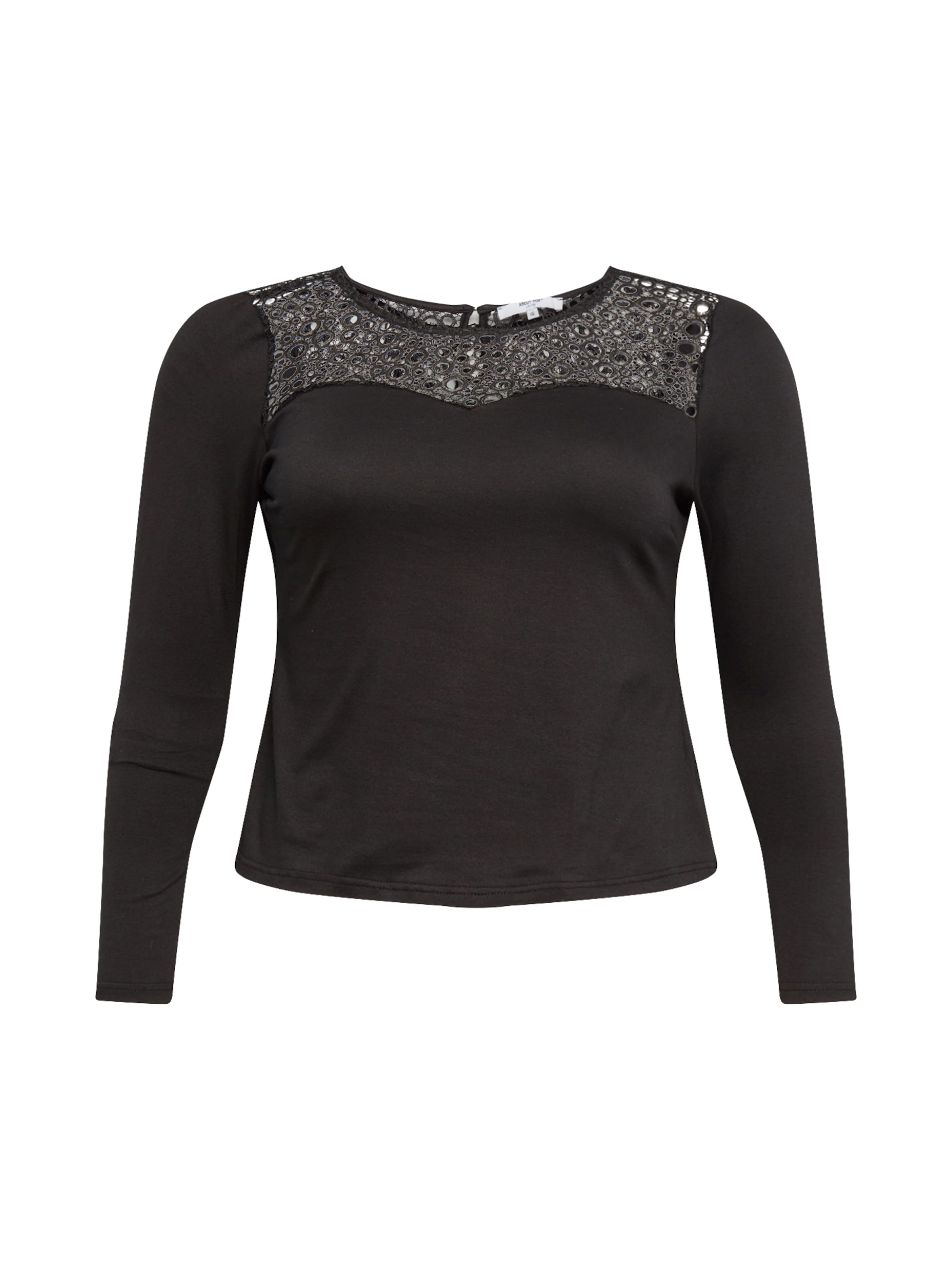 ABOUT YOU Curvy Koszulka 'Elmira' frauen schwarz 6xl