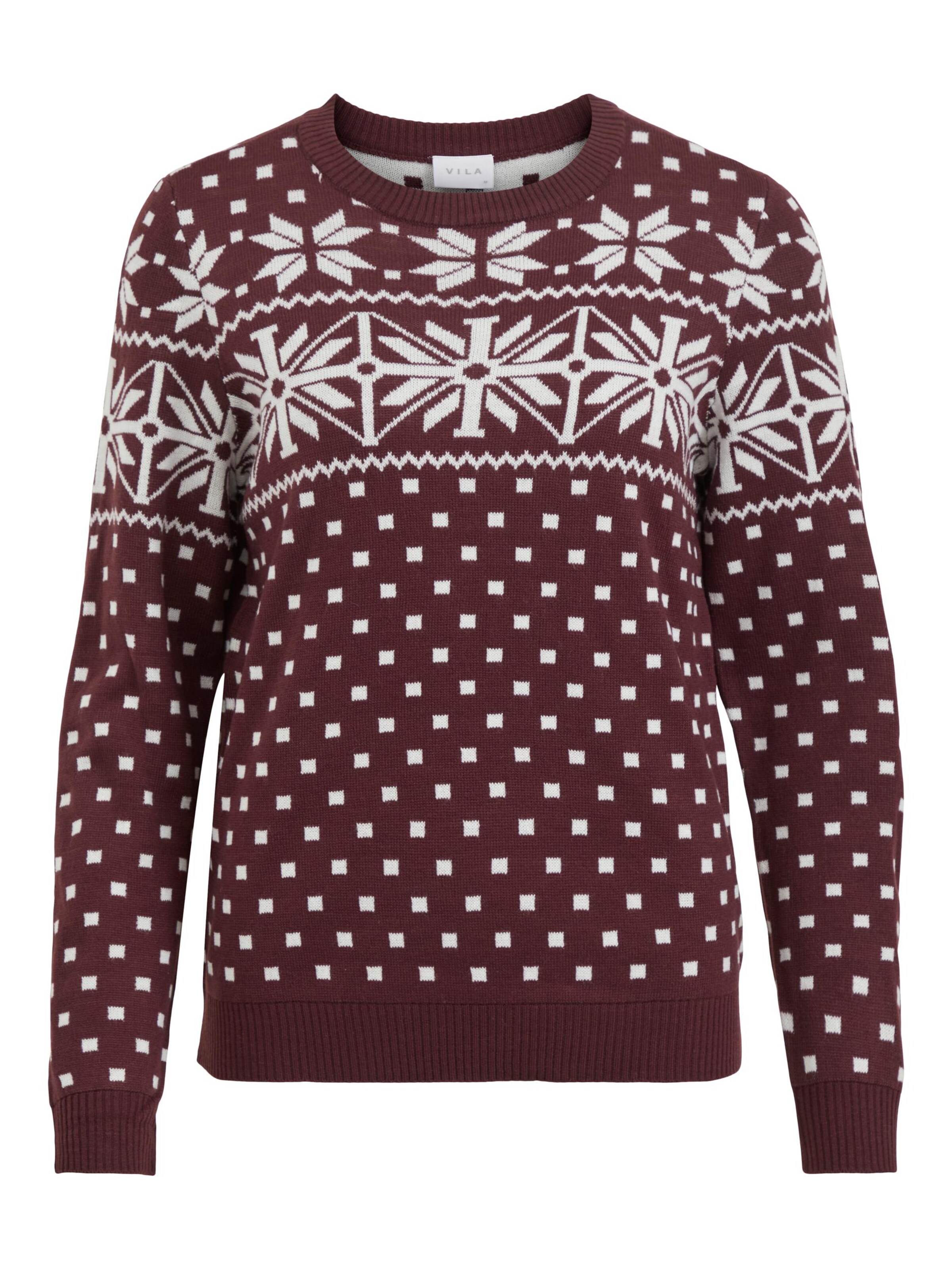 Vila Pull-Over 'flake' L Rouge