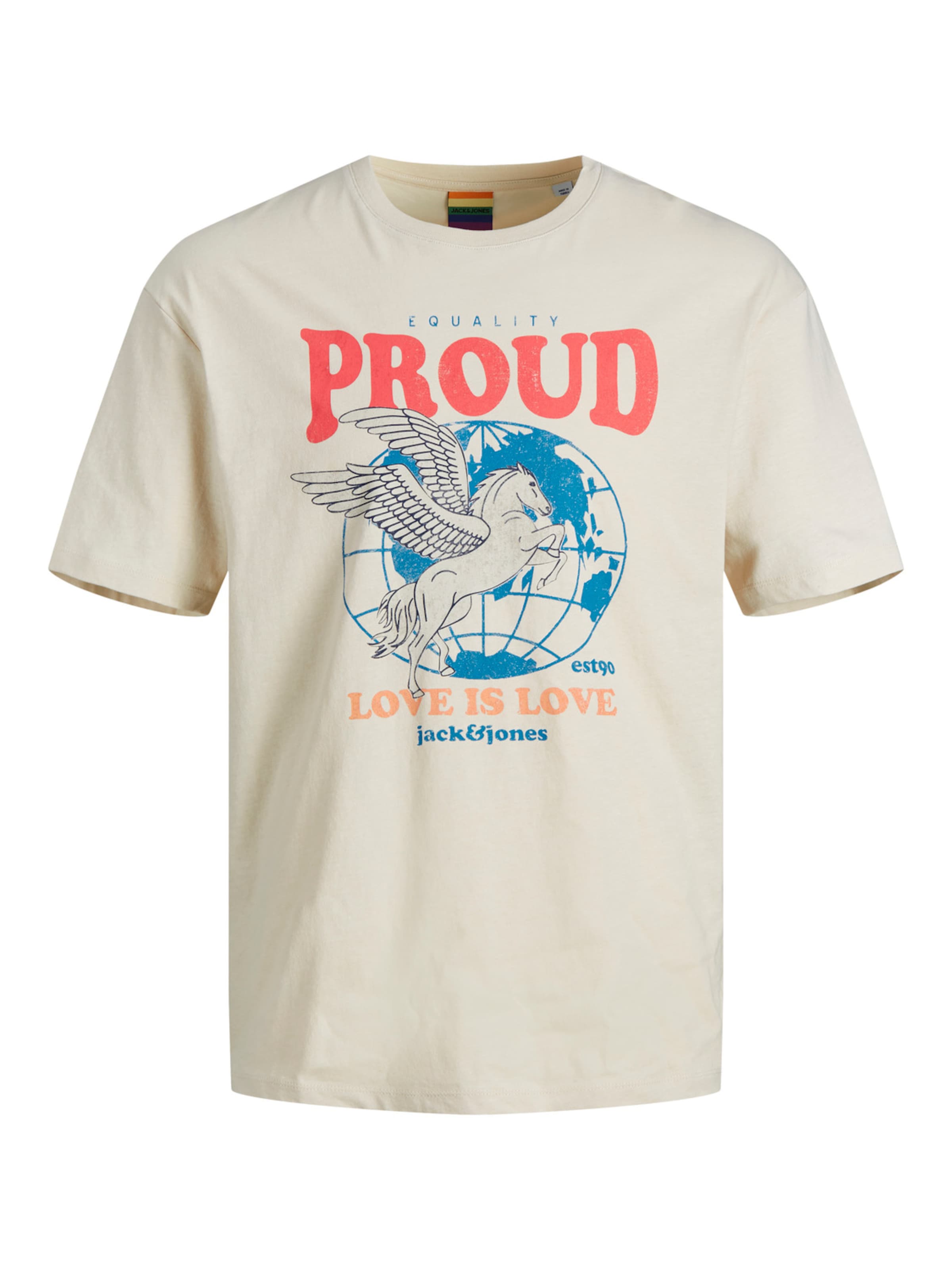 Jack & Jones T-Shirt 'proud' L Beige