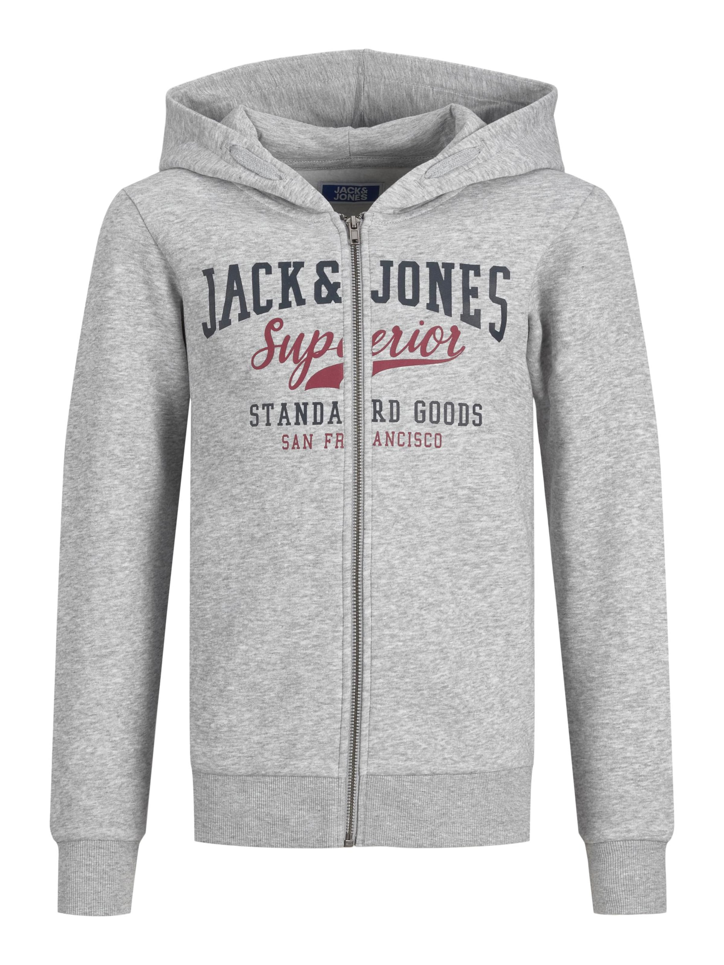 Jack & Jones Junior Veste De Survêtement 152 Gris