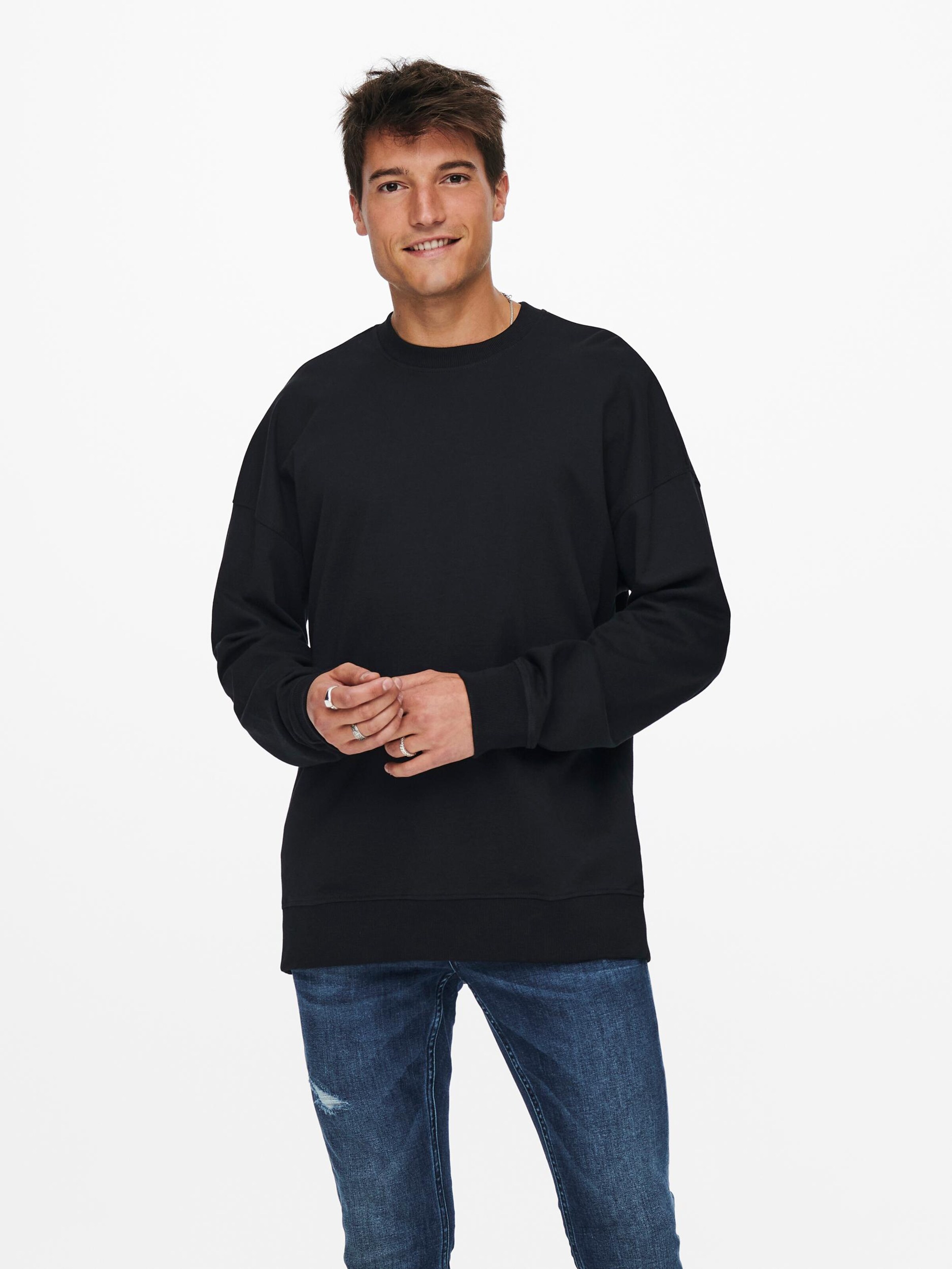 Only & Sons Sweat-Shirt 'filip' L Noir